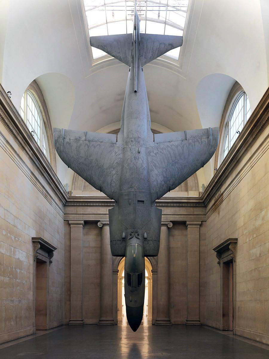 Fiona Banner, Sea Harrier jet (Harrier and Jaguar, 2010) fabricated by MDM Props