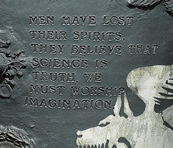 Grayson Perry, Men Have Lost Their Spirits (c.1988) inscription