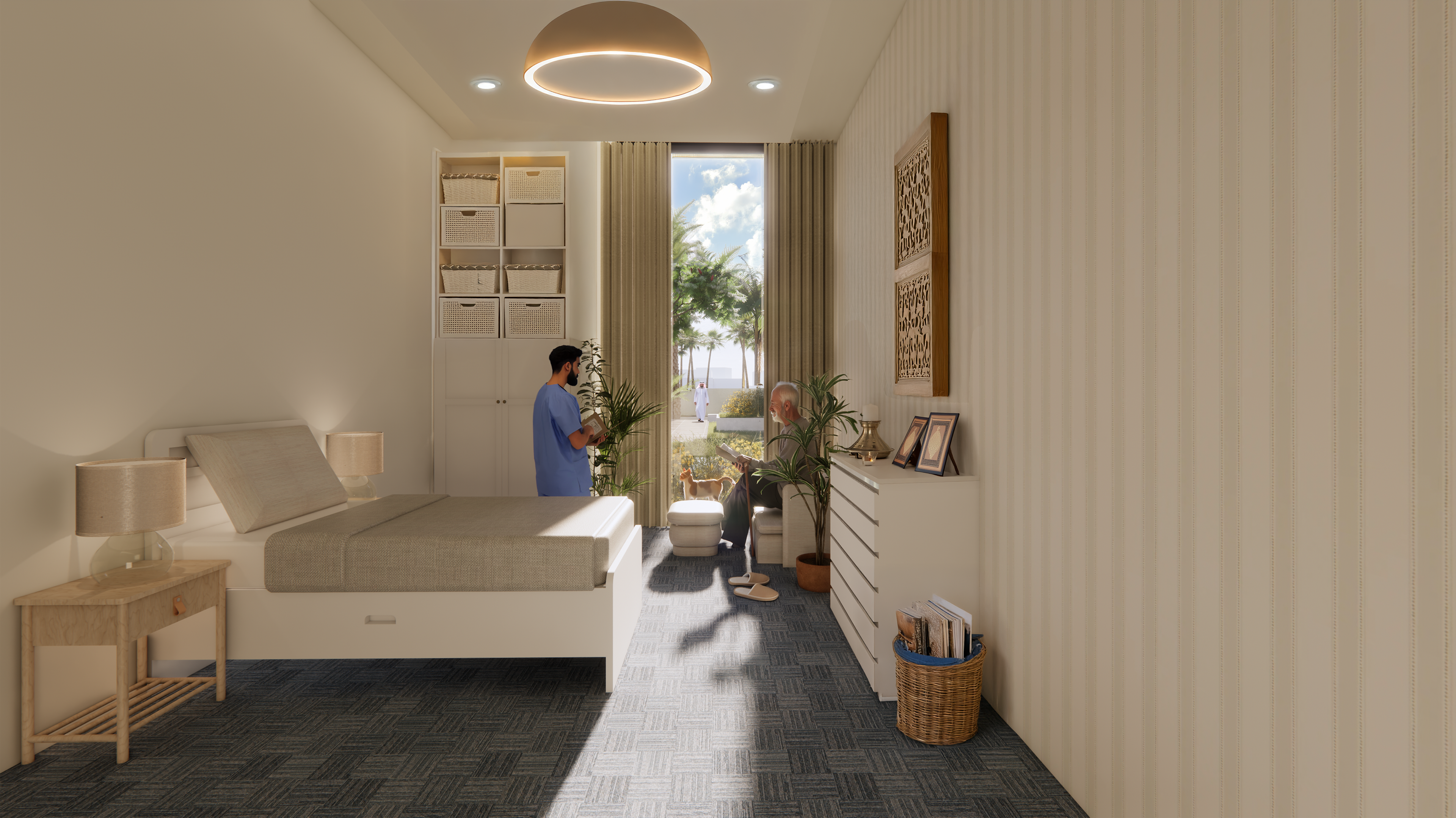 Nursing Home - Elderly Resident Bedroom