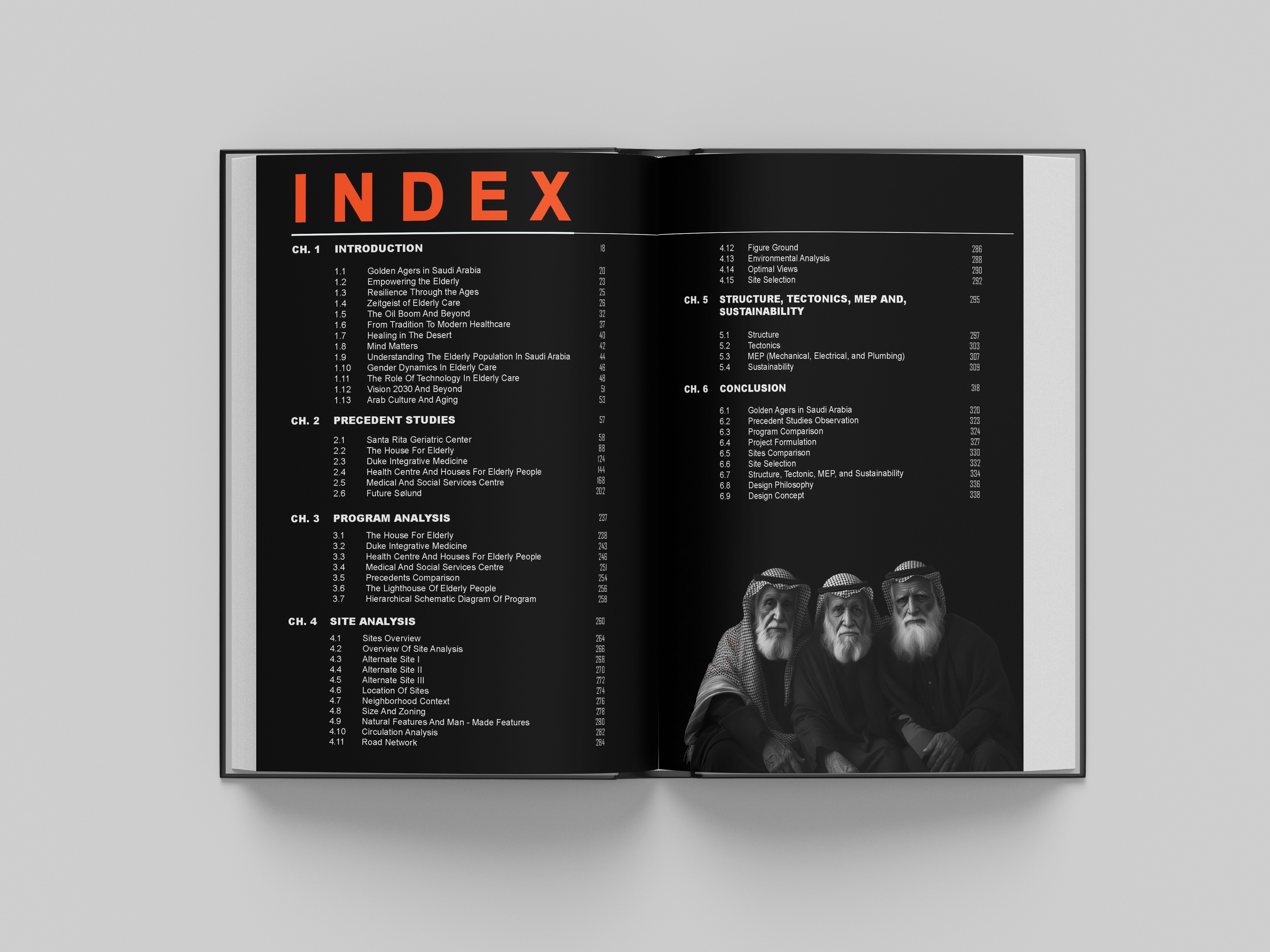 INDEX - This index outlines the structure of my thesis book