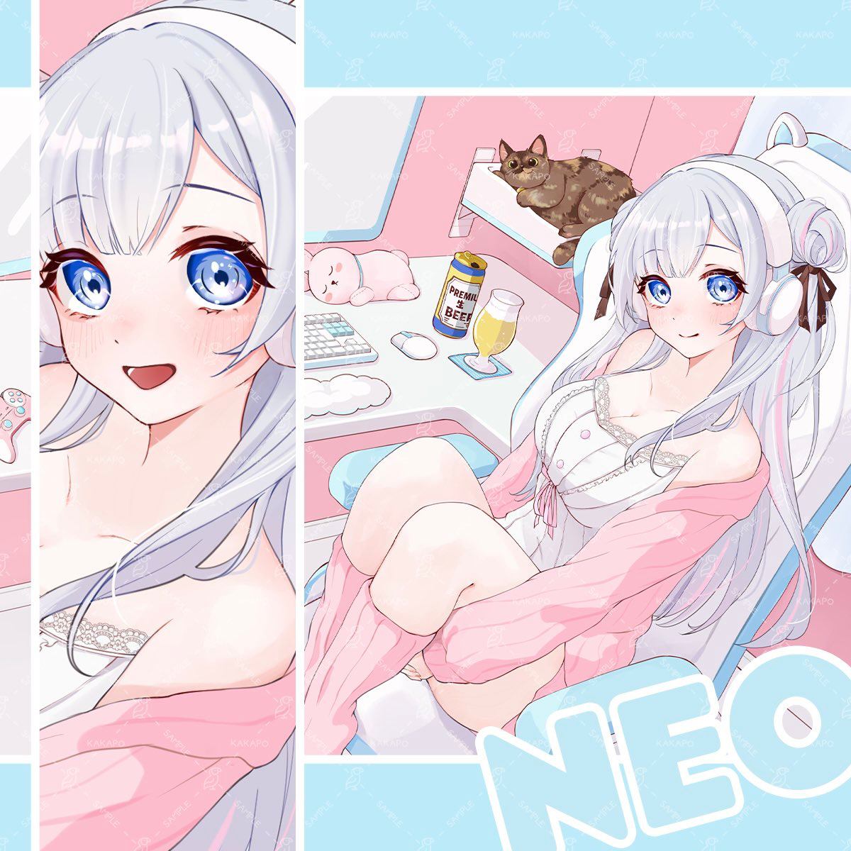 一枚絵(キャラデザ込)