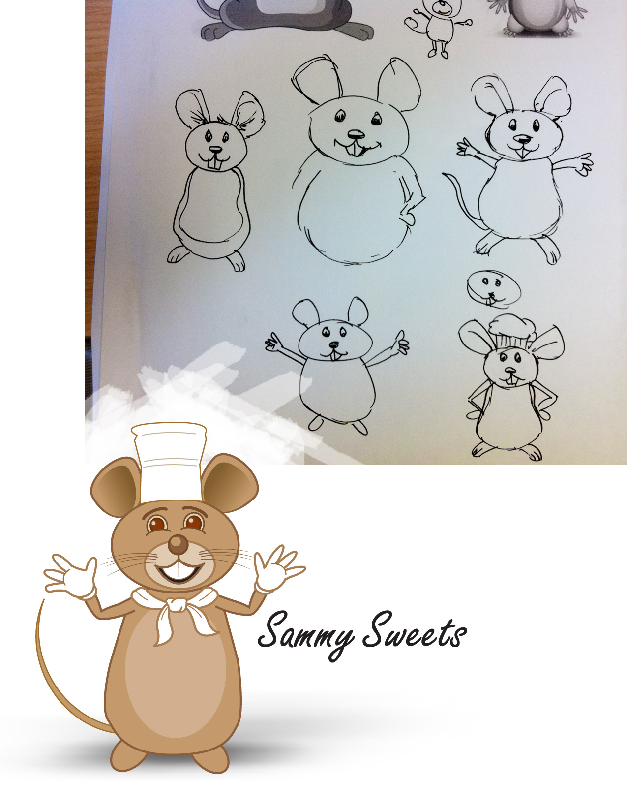 Starts with a sketch or two and then more sketches