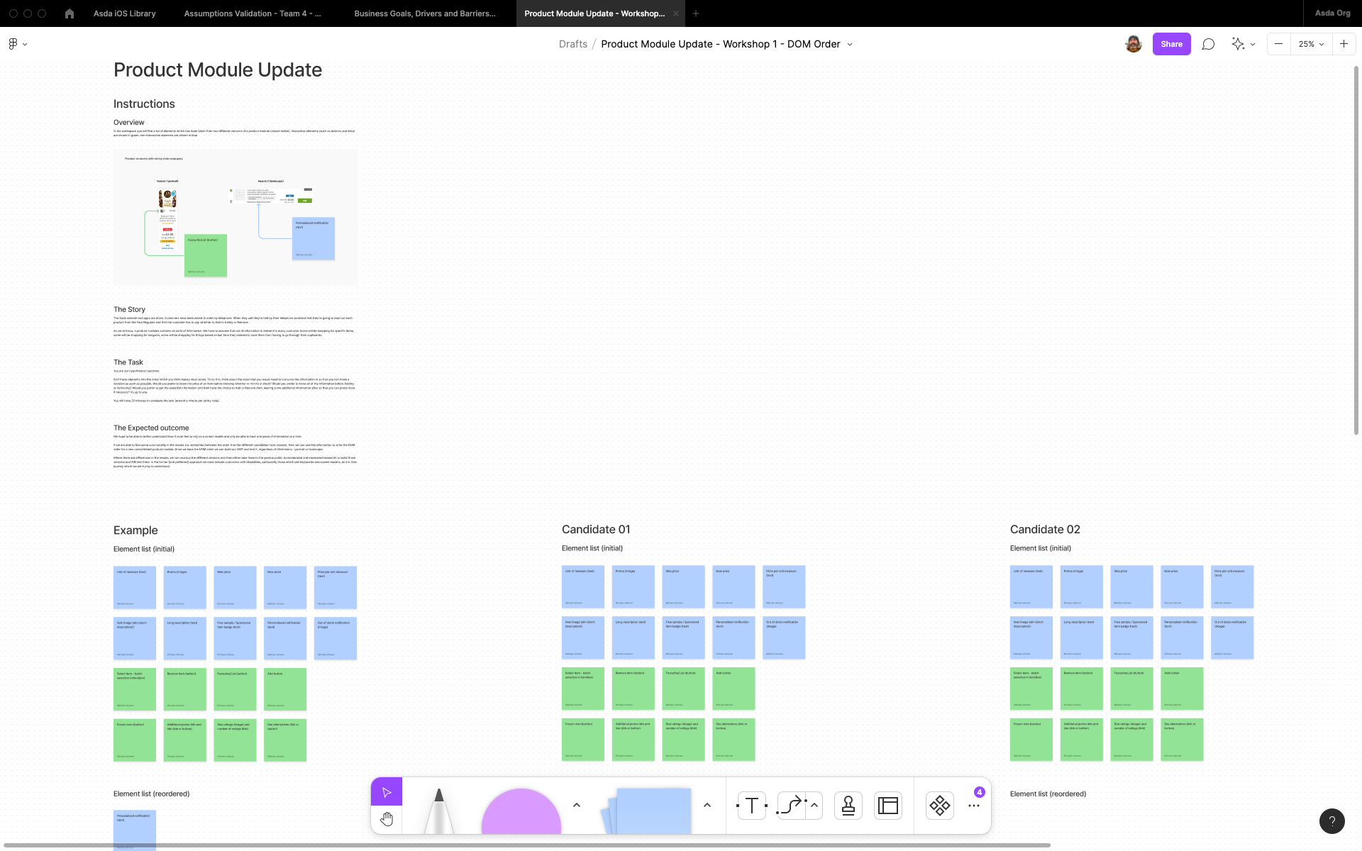 Workshop overview in Figjam