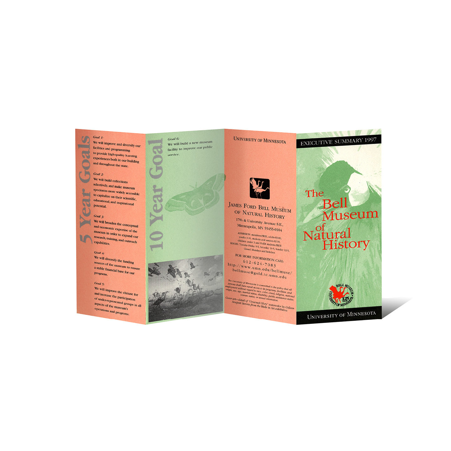 Brochure for the Bell Museum.