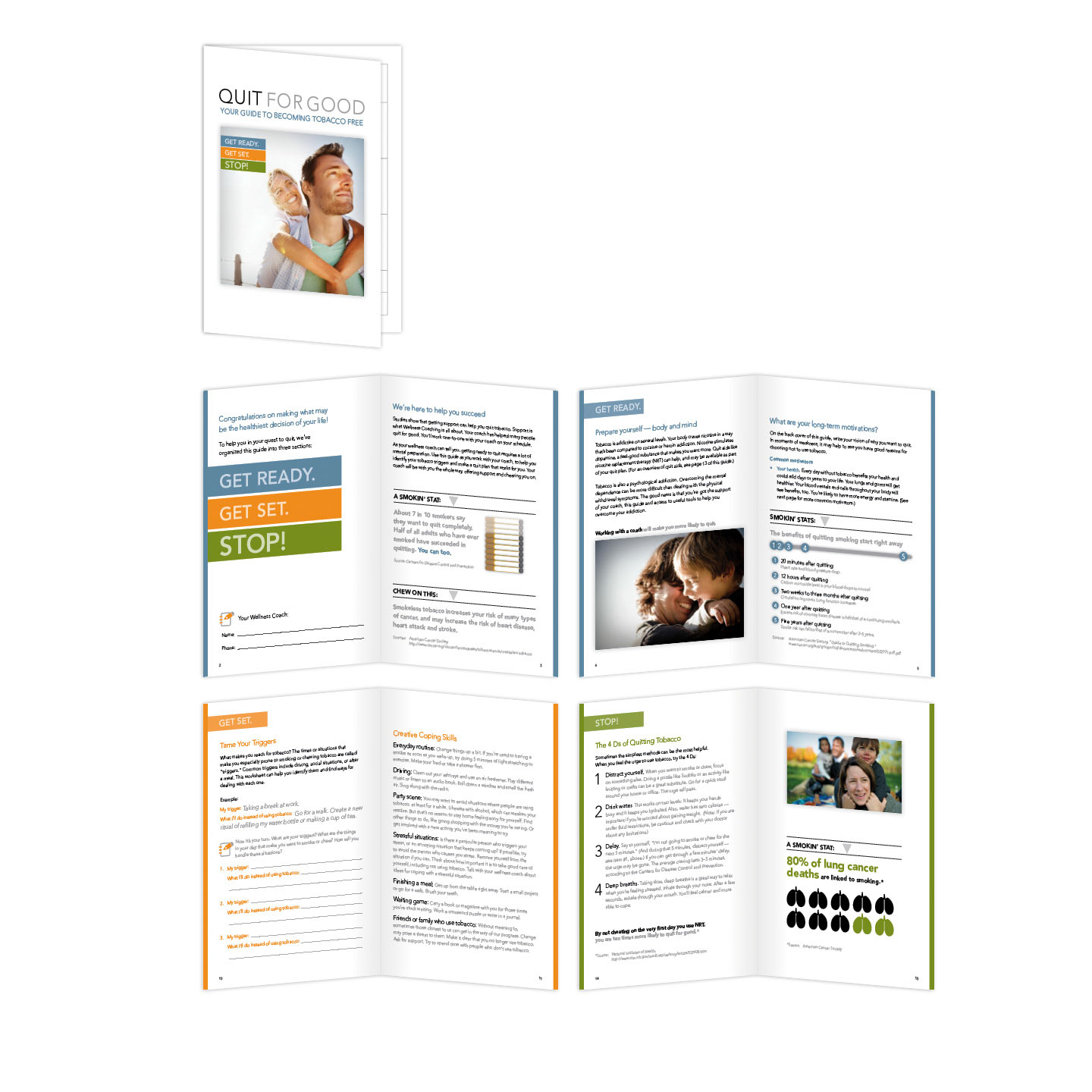 Optum "Quit for good" brochure (generic branding).