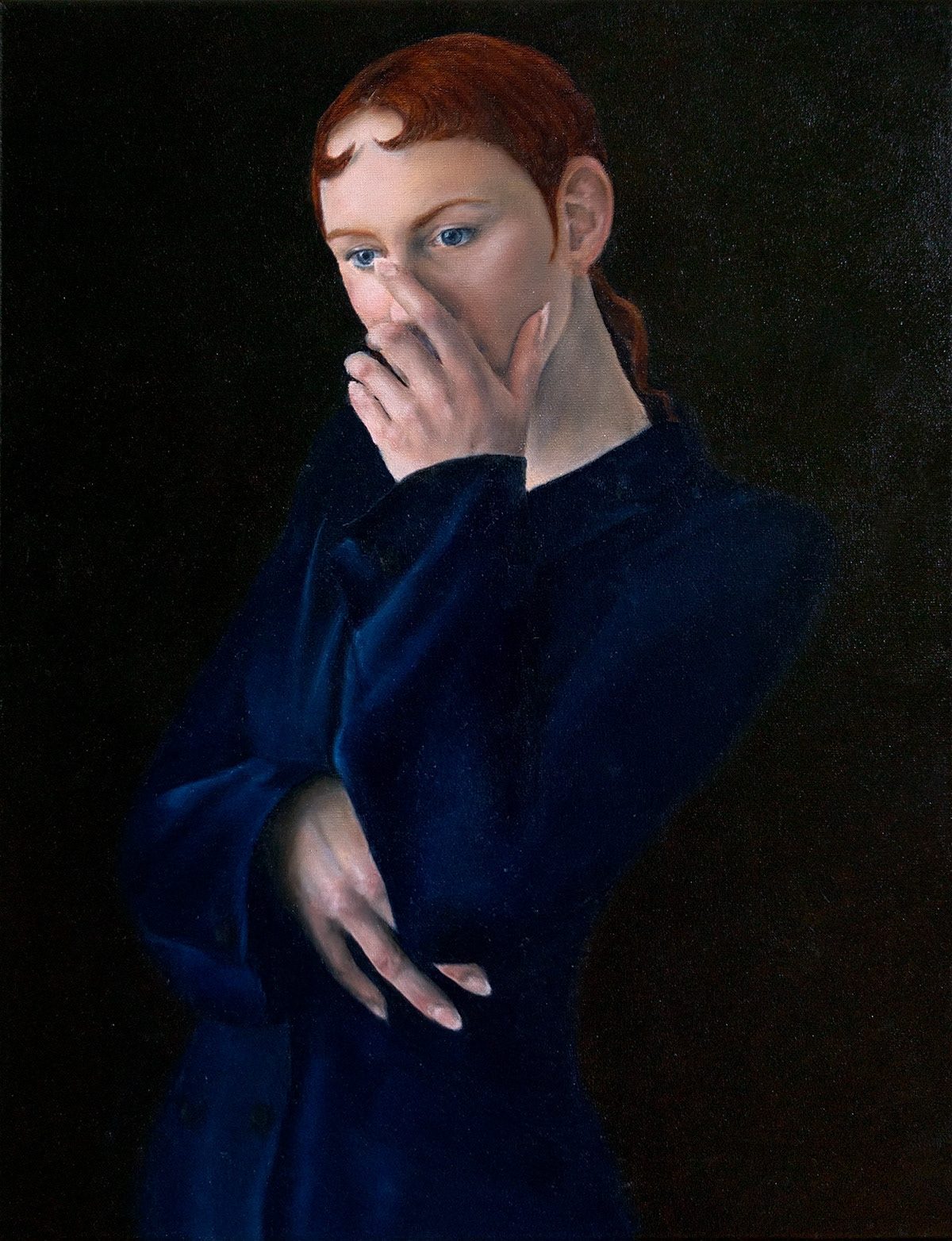 Self portrait, 2021, oil on canvas, 50 x 40 cm