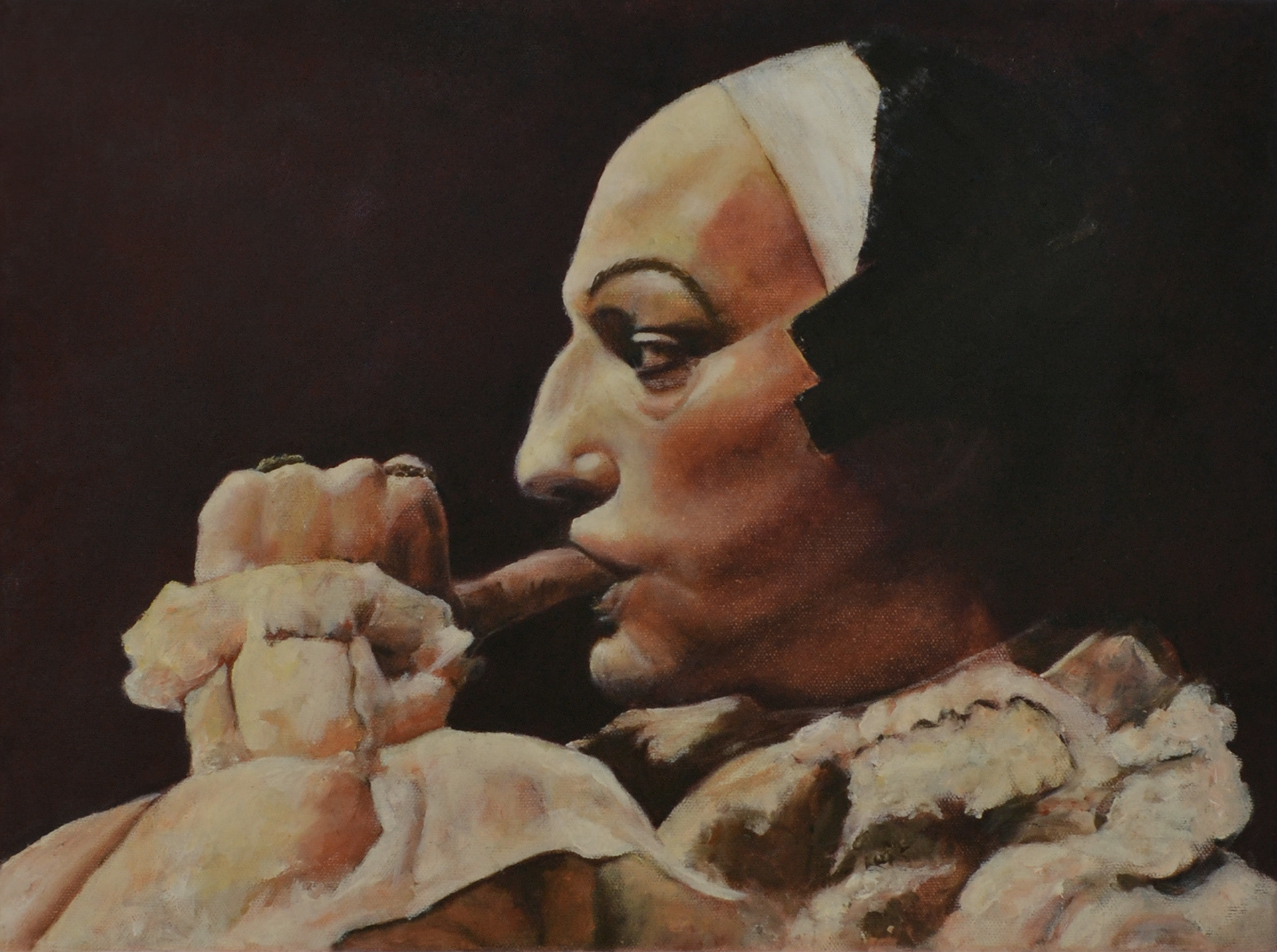 Fellini's Casanova, 2019, oil on canvas, 30 x 40 cm, Julia Heijligers