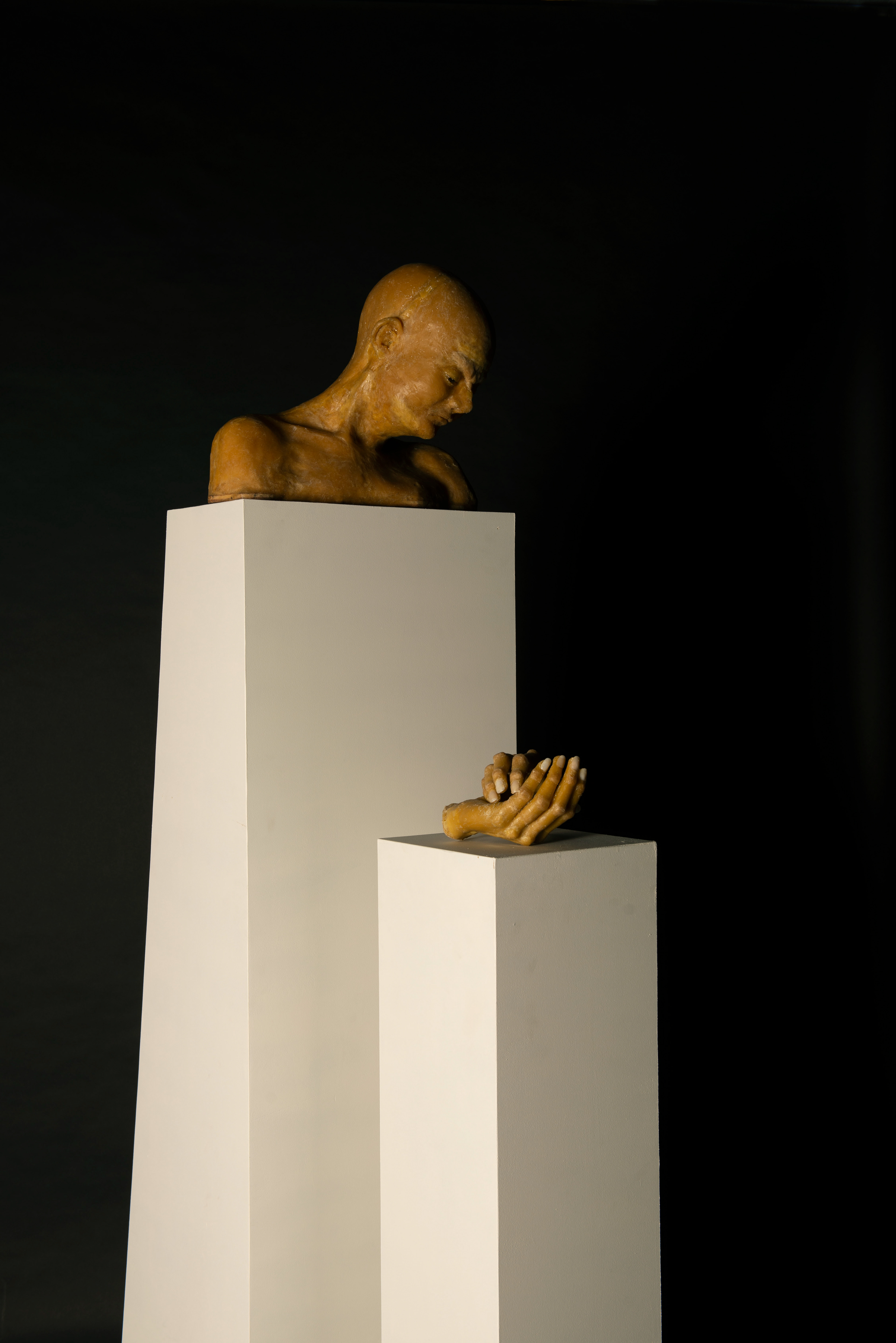 Son, wax sculpture, Julia Heijligers