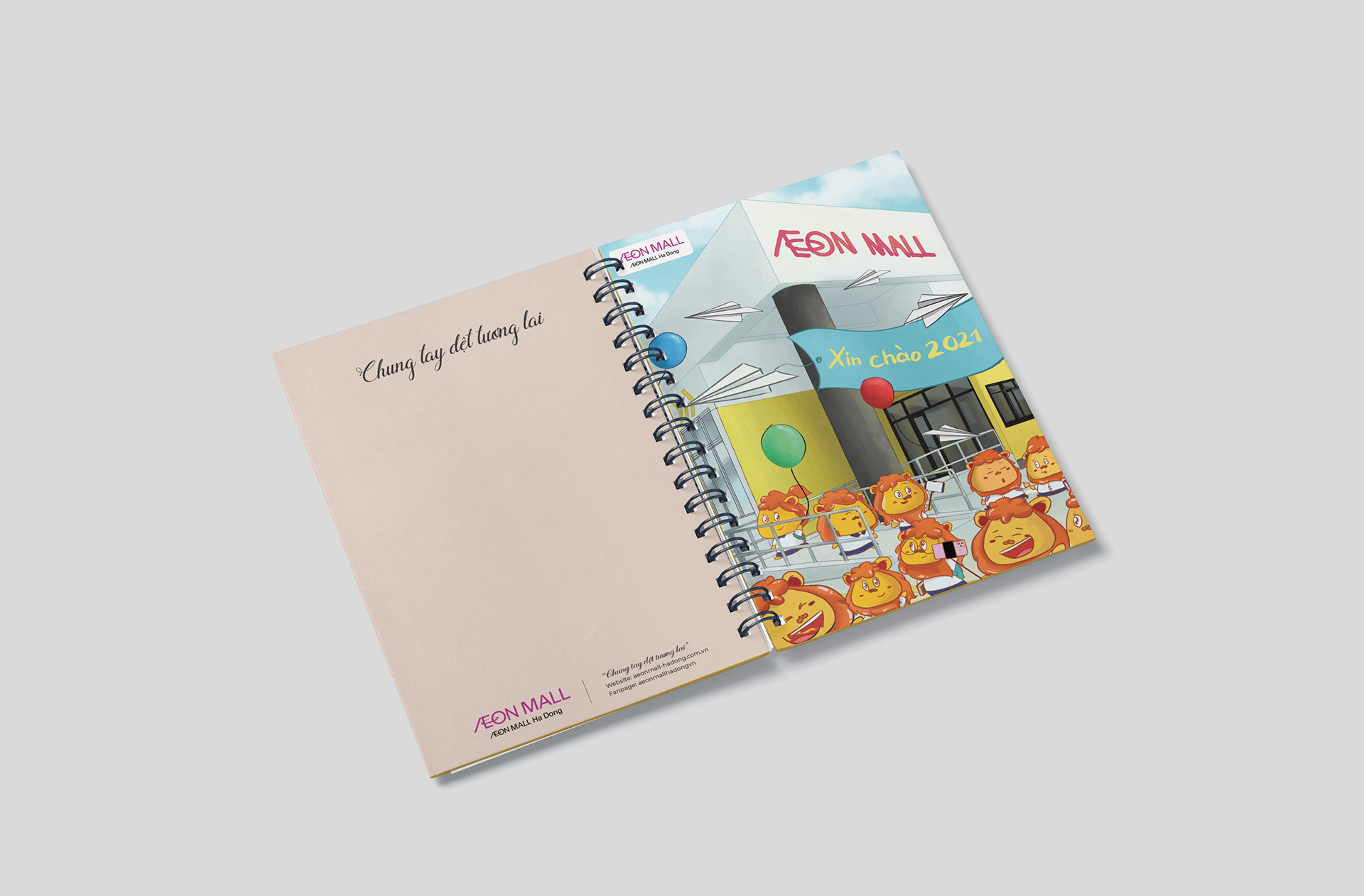 Aeon Mall Notebook Design by JAI.VN