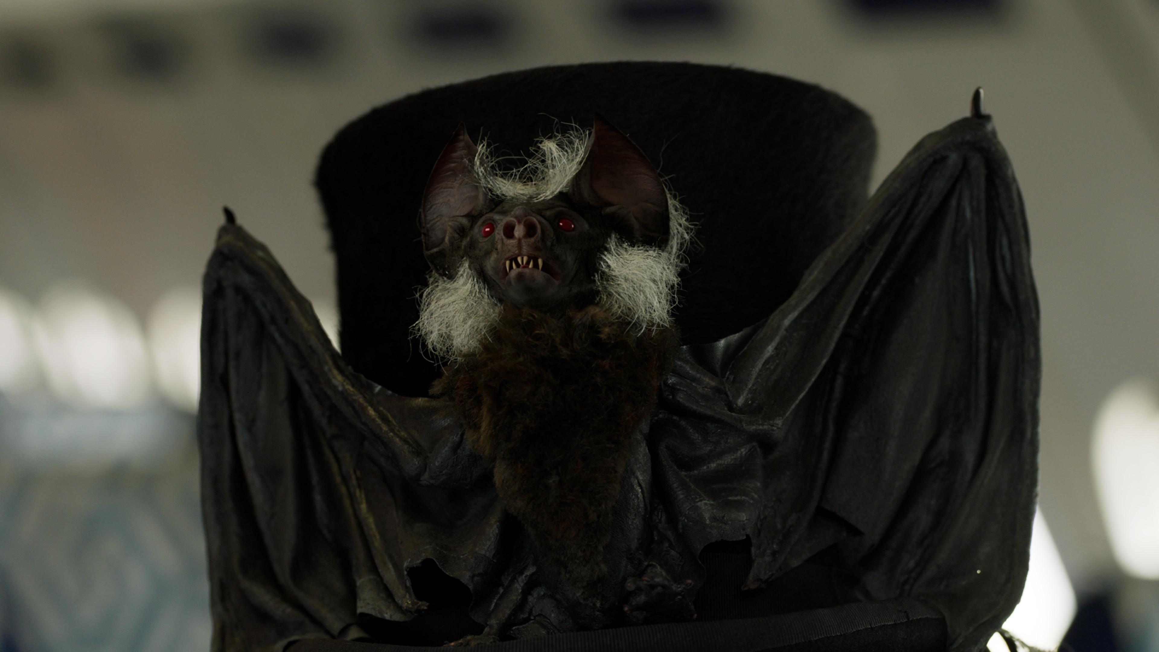 Replace plastic bat face with animated face: after