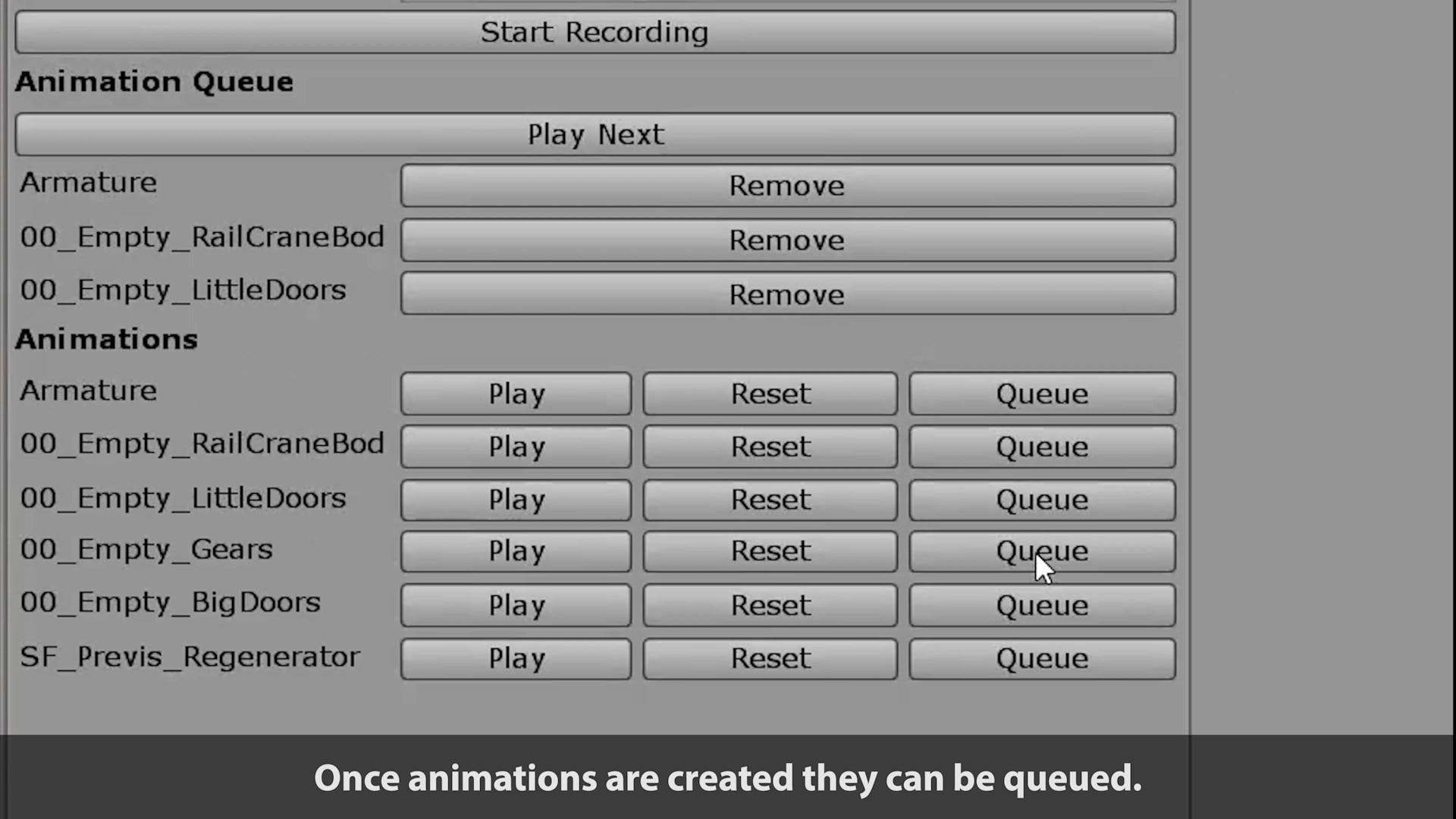 Plugin controls within Unity.