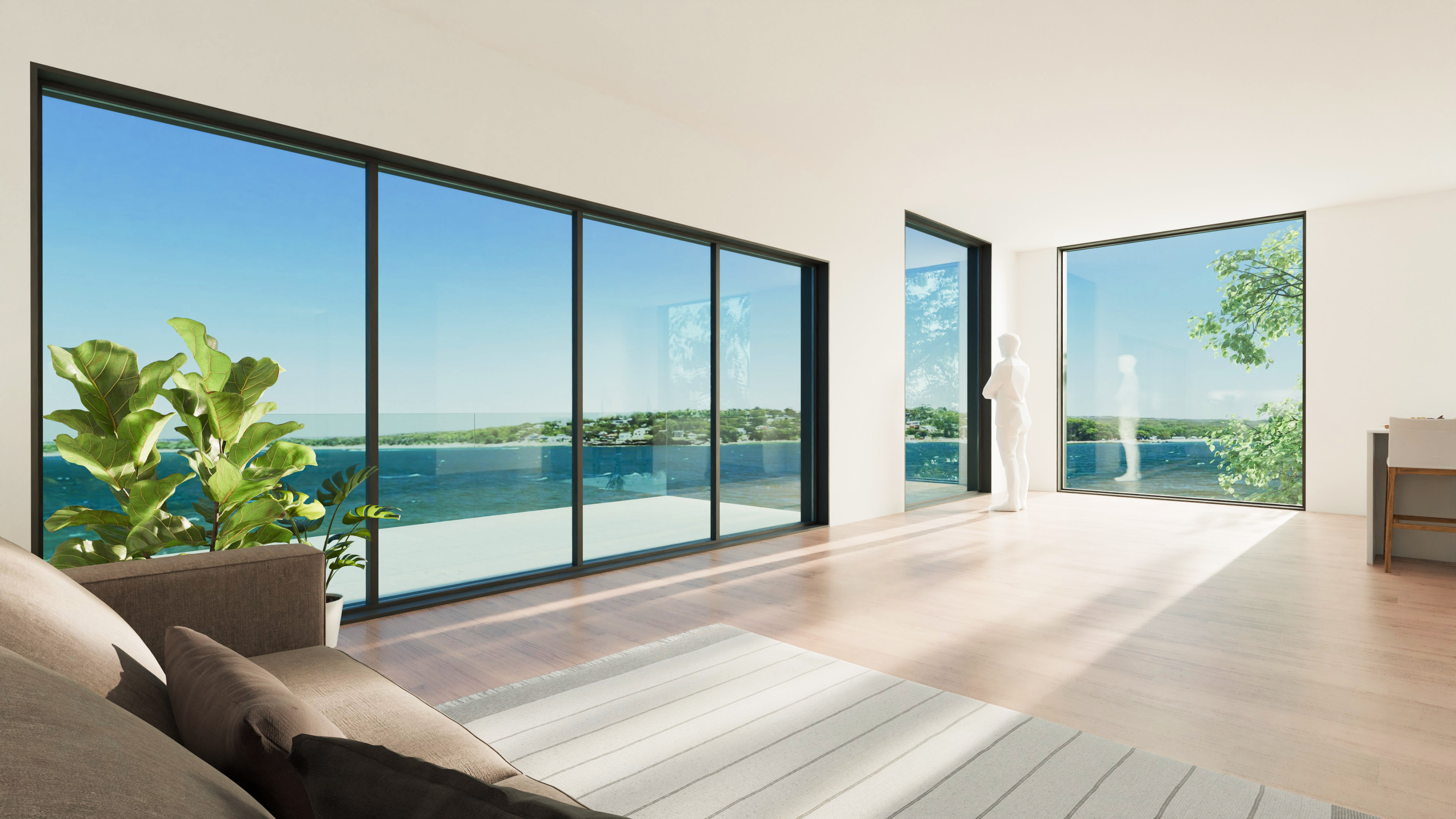 Ocean view from living room.