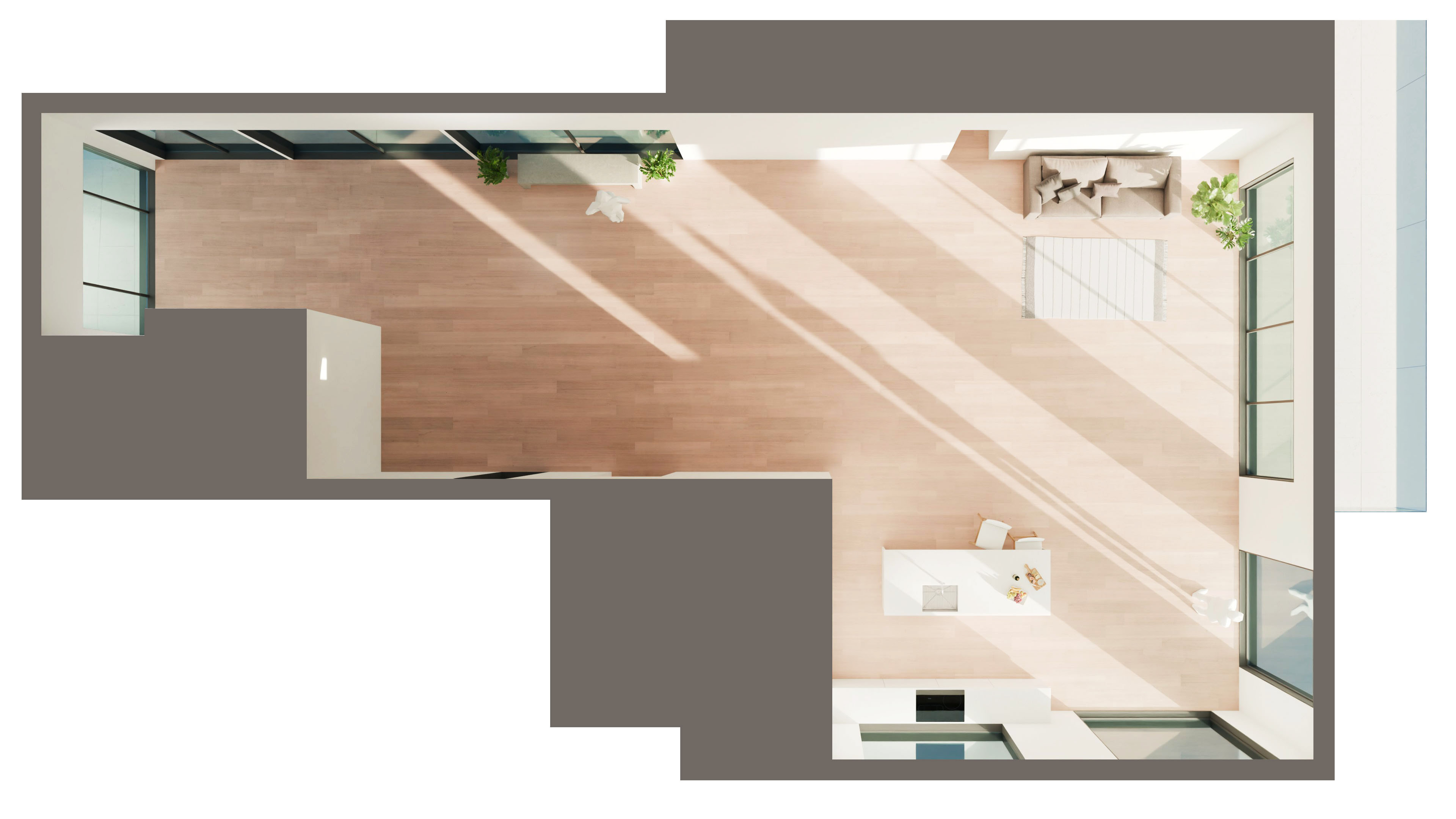Open floor plan proposal.