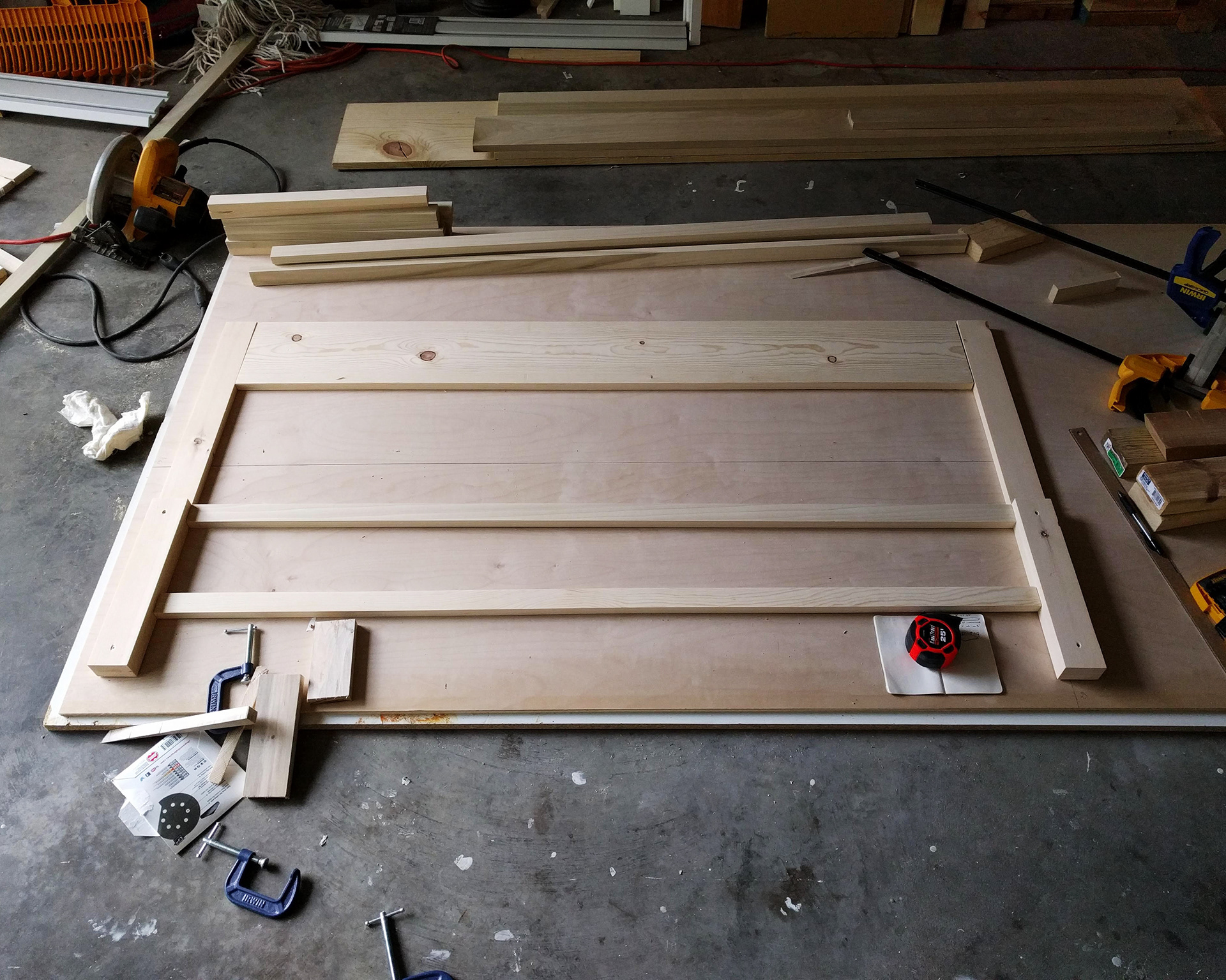 Laying out the pieces.