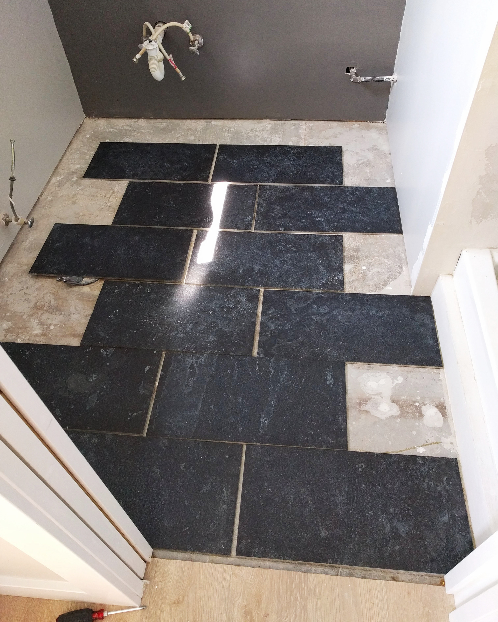 Trying different tile layouts.