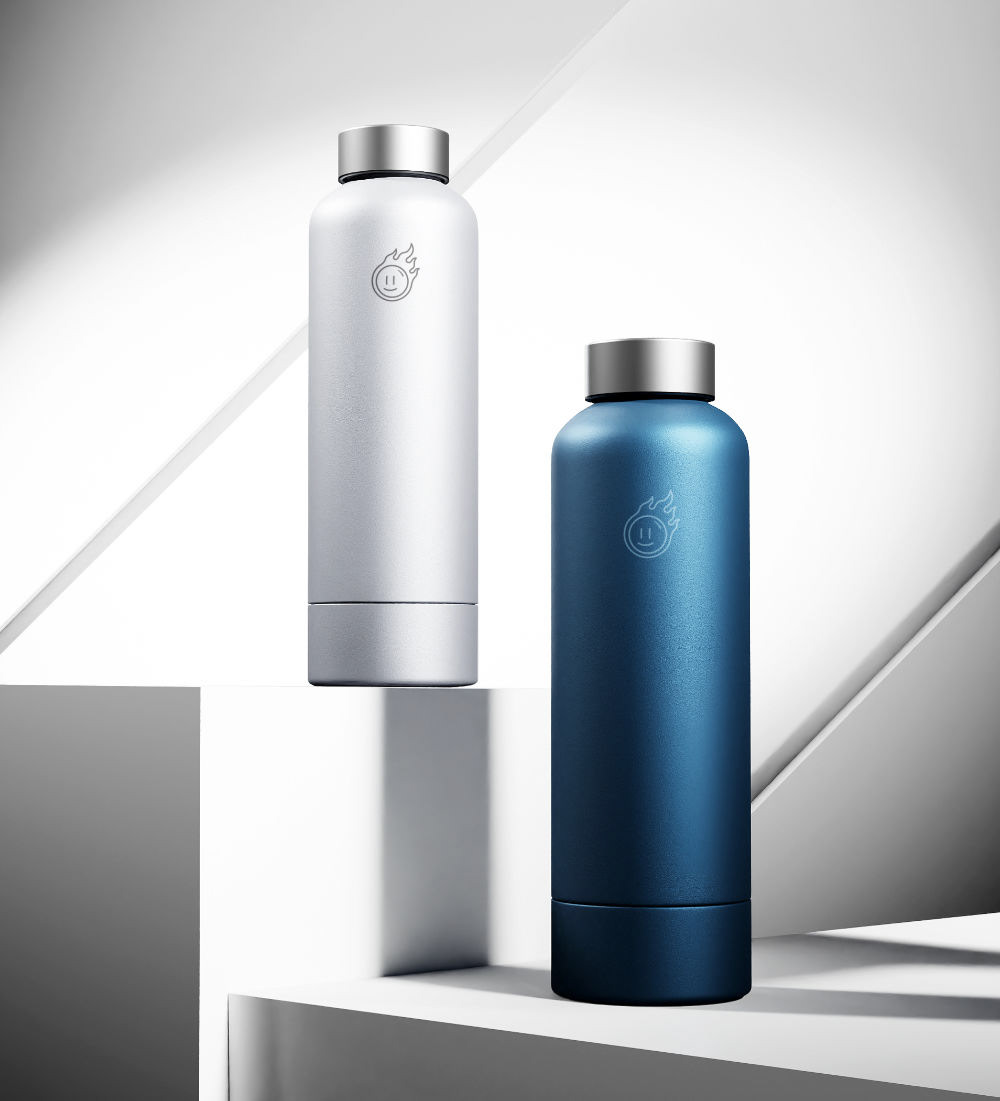 Steel 3D bottle model