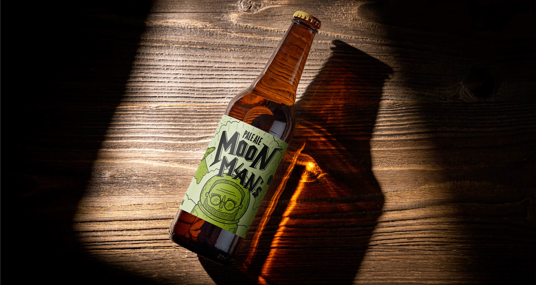 Beer brand label design