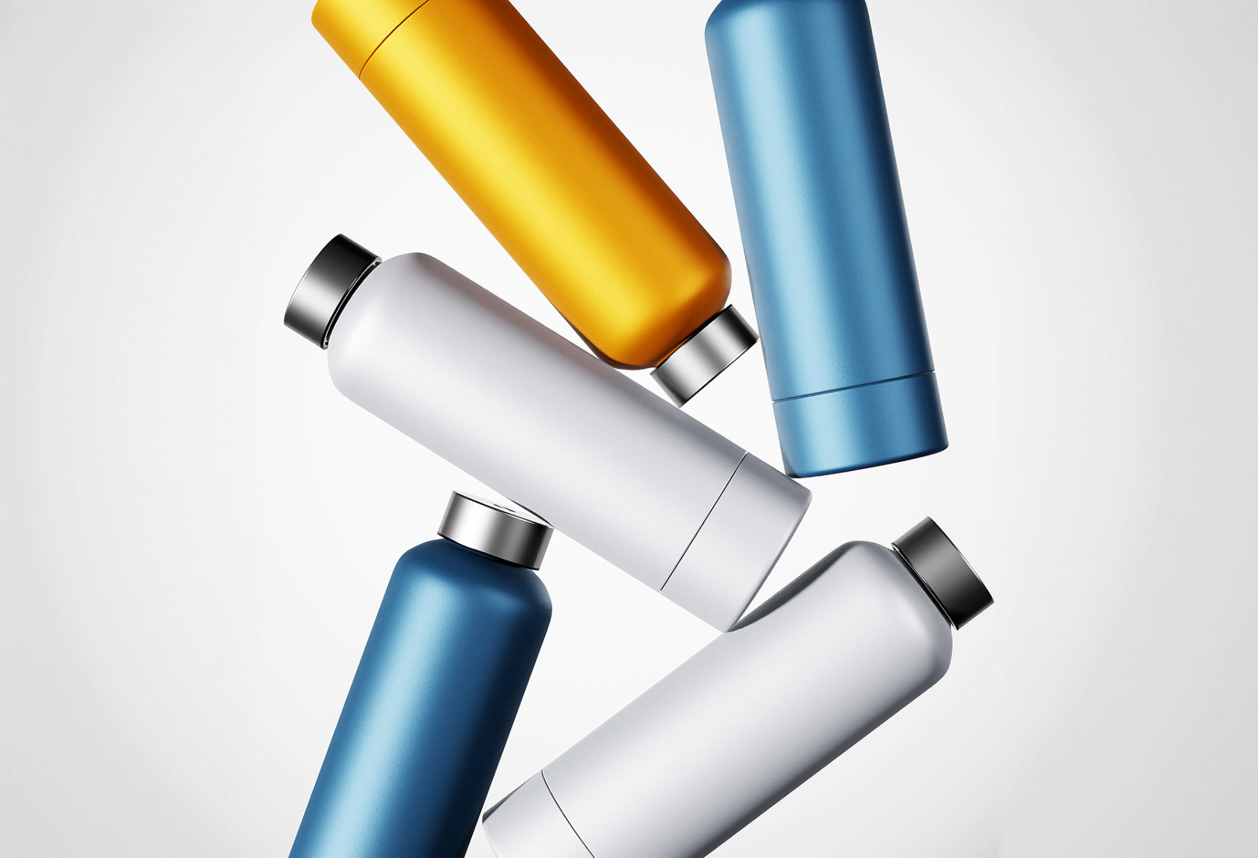 Steel 3D bottle model