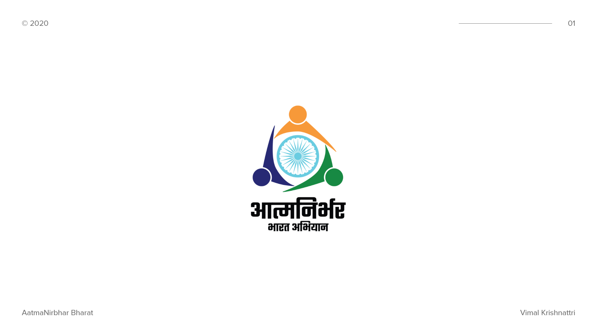 Vimal Krishnattri - AatmaNirbhar Bharat Abhiyan - Logo Design