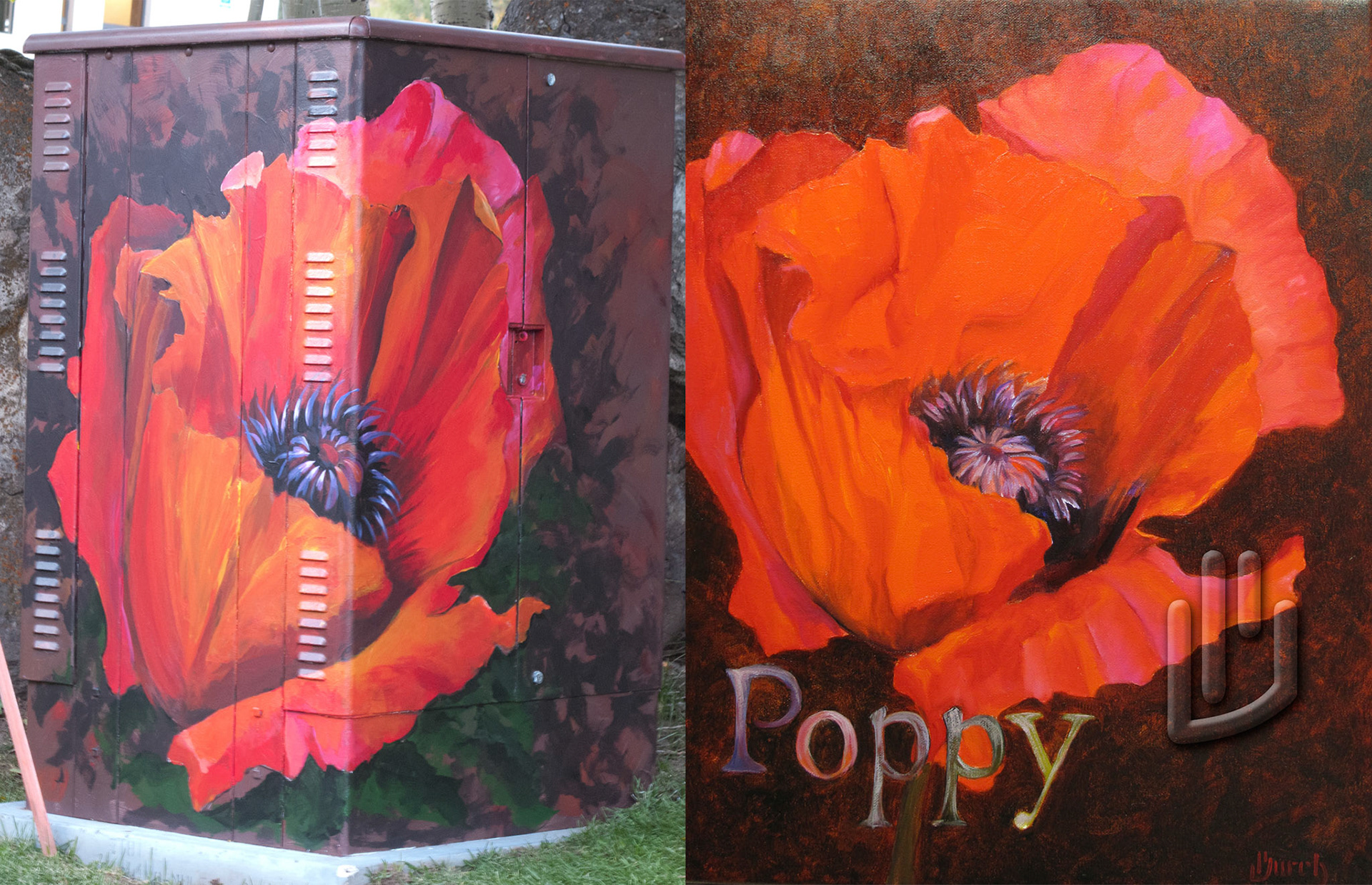 mural based on one of my oil paintings