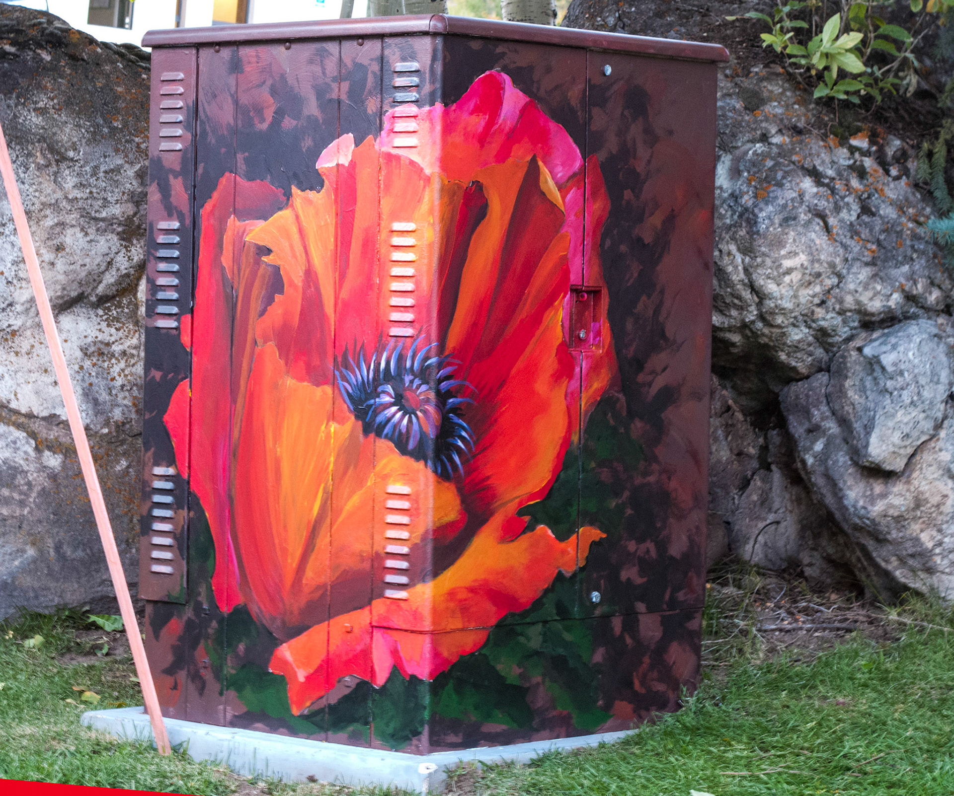 Vail, Colorado mural based on Jan Burch original oil painting
