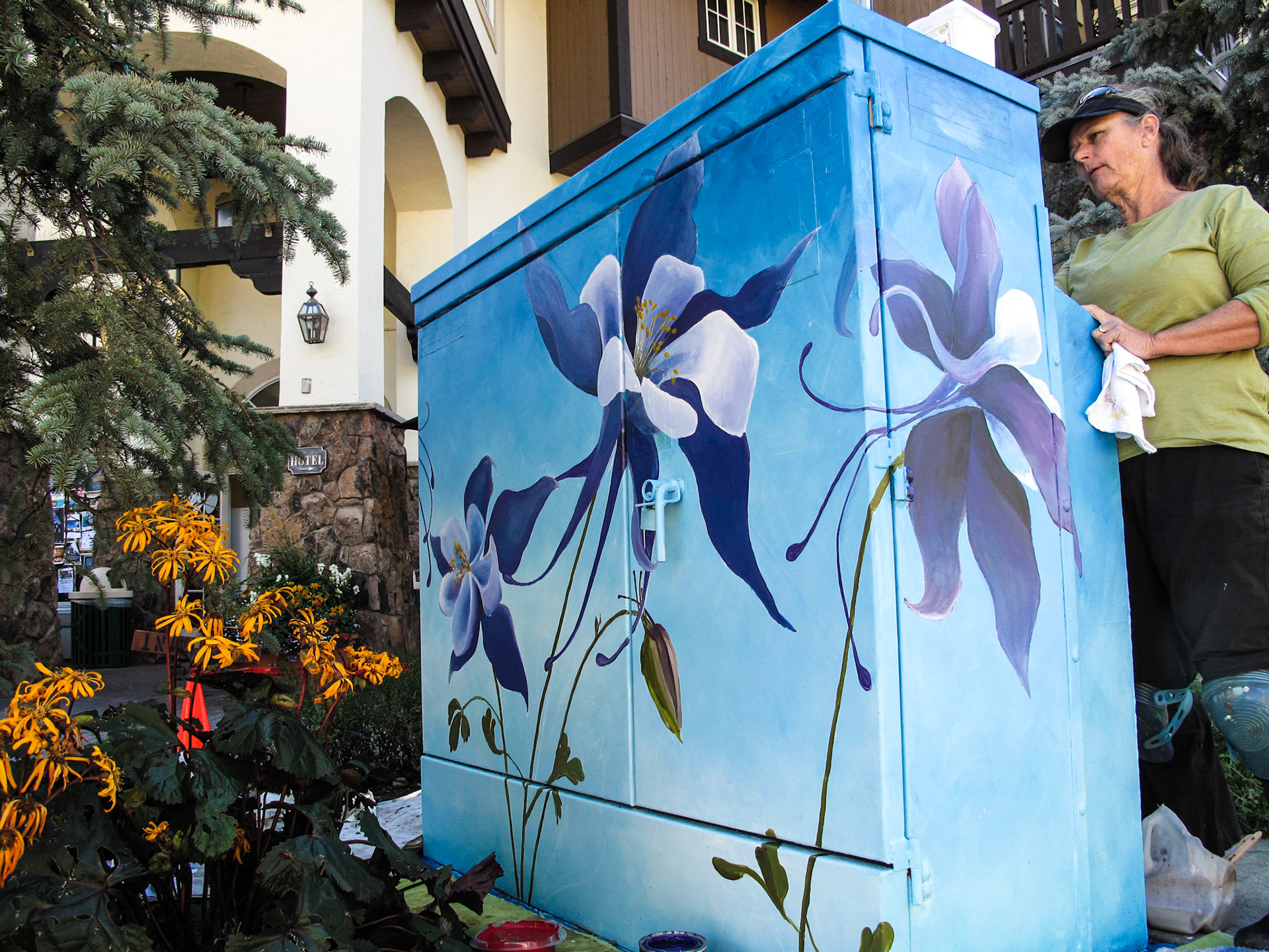 near Covered Bridge in Vail Colorado