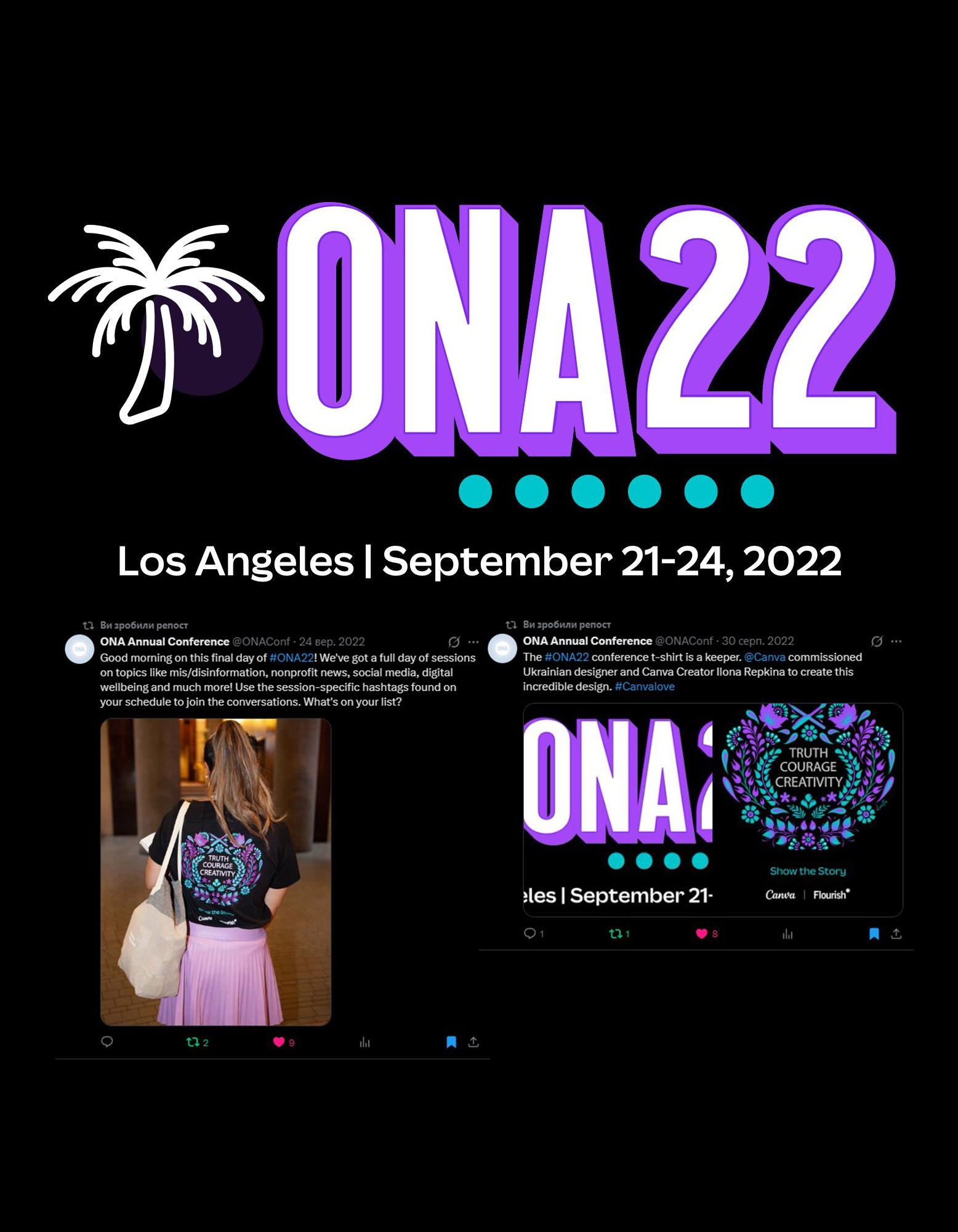 Vector Illustration, Ilona Repkina & Canva for ONA'22 Annual Conference