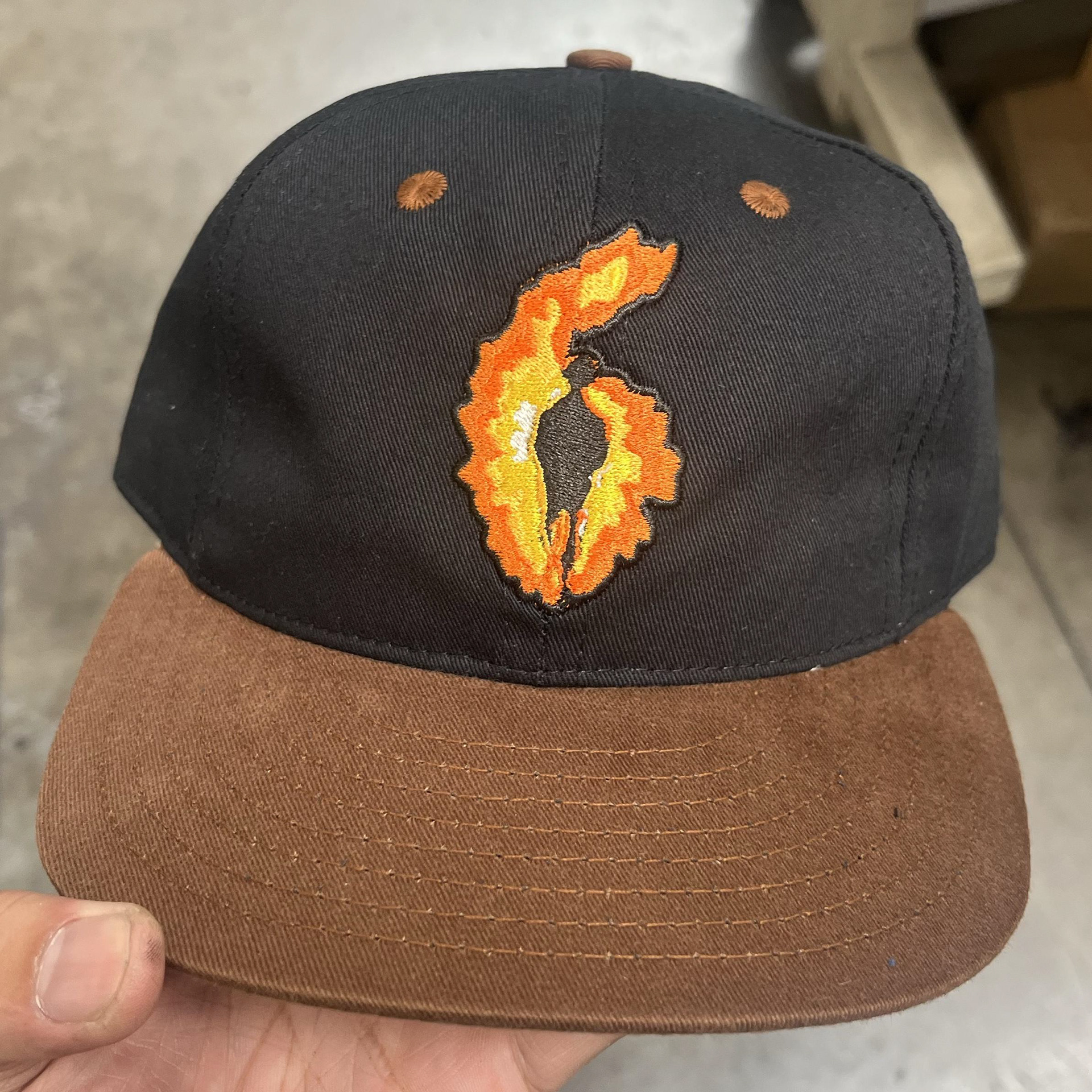 Custom - Black and Brown Twill w/emb.