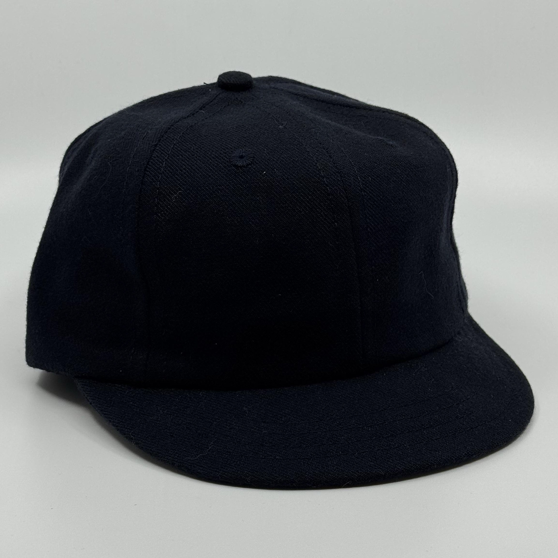 Navy Wool Serge 6-panel with short visor