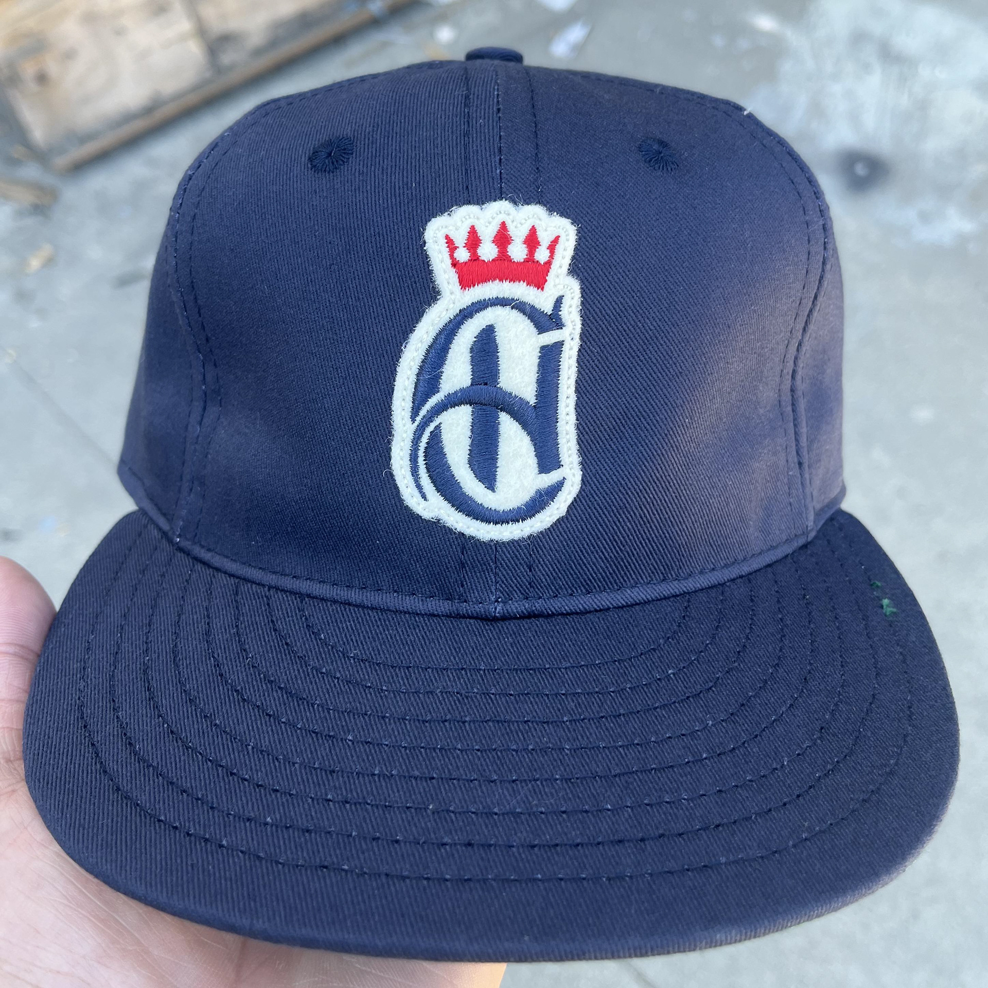 Custom - Navy Chino Twill w/felt and emb.