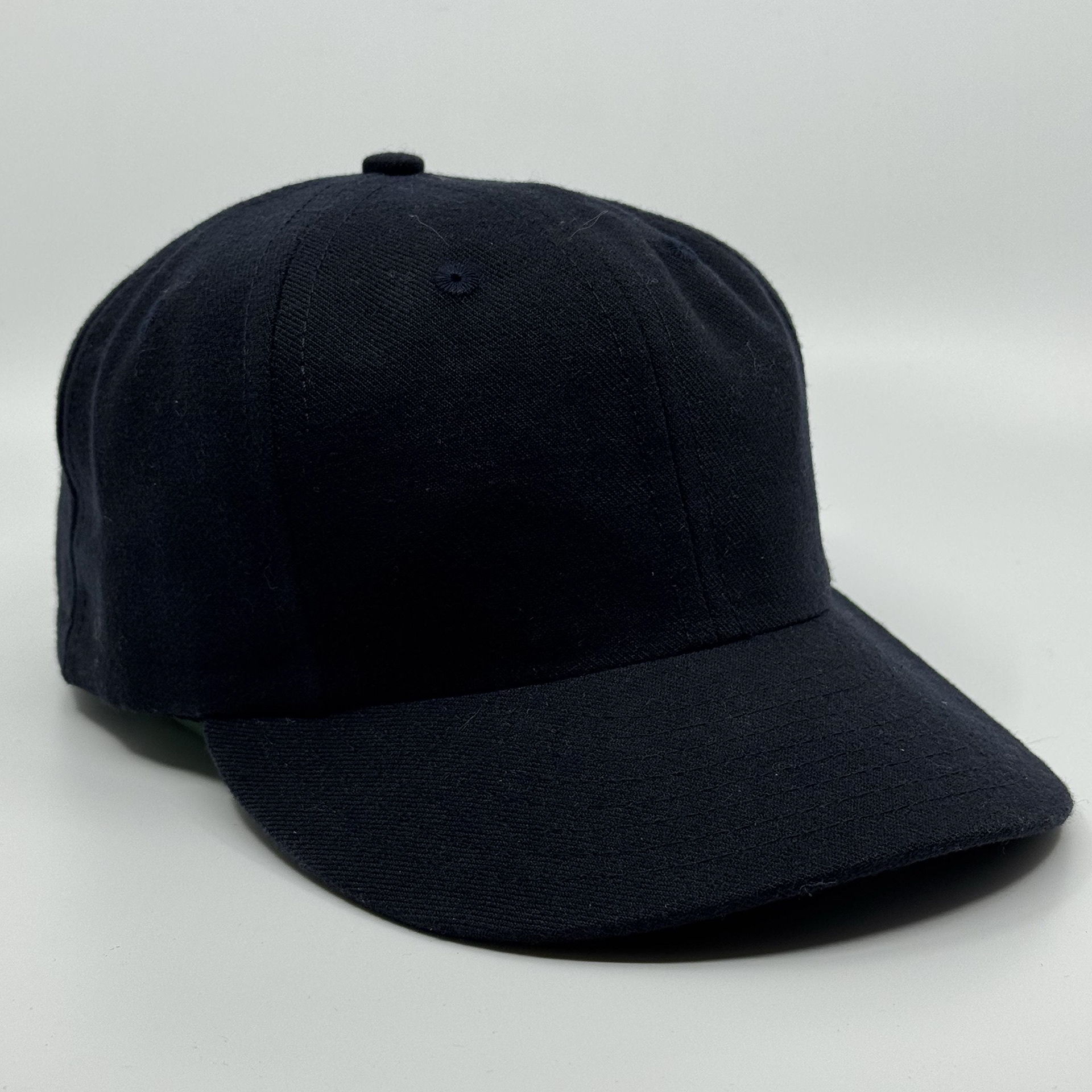 Navy Wool Serge 6-panel with standard visor