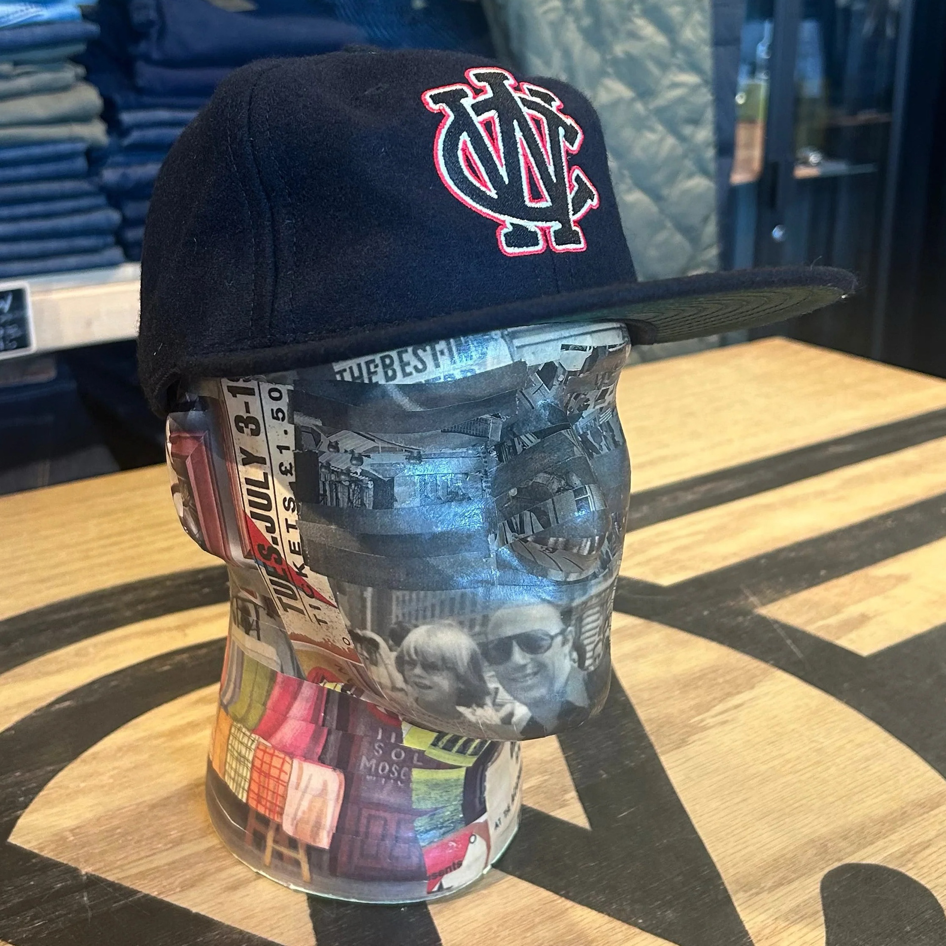 Custom - Navy Wool w/emb.