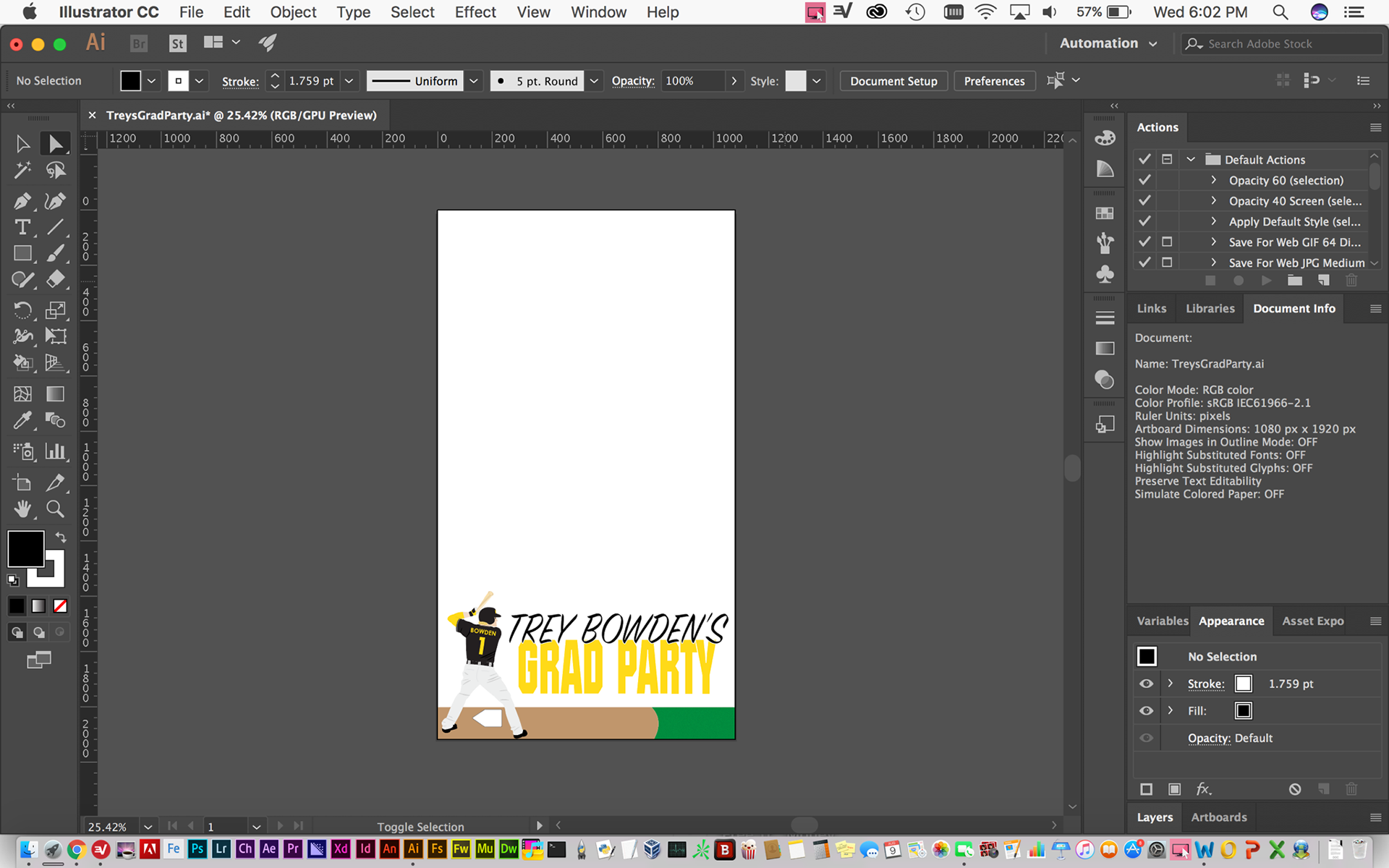 Final design before export