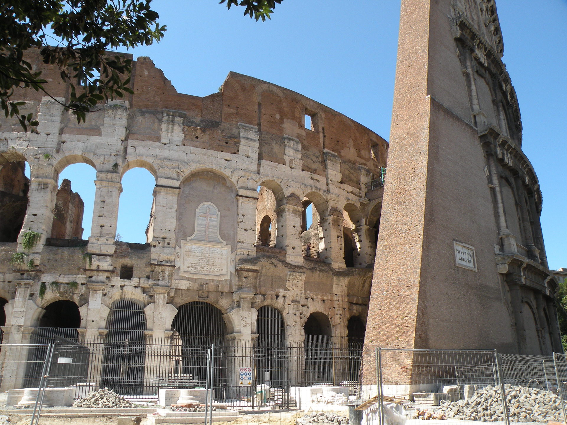 Outer walls of the Colosseum
