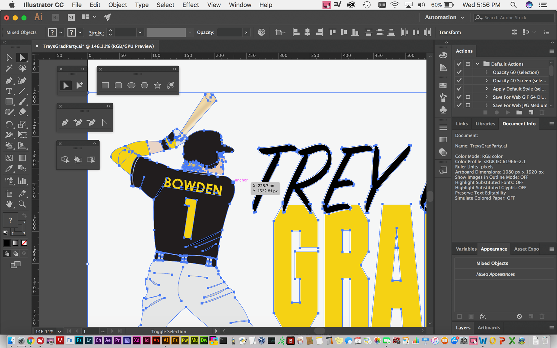 Designing a baseball player