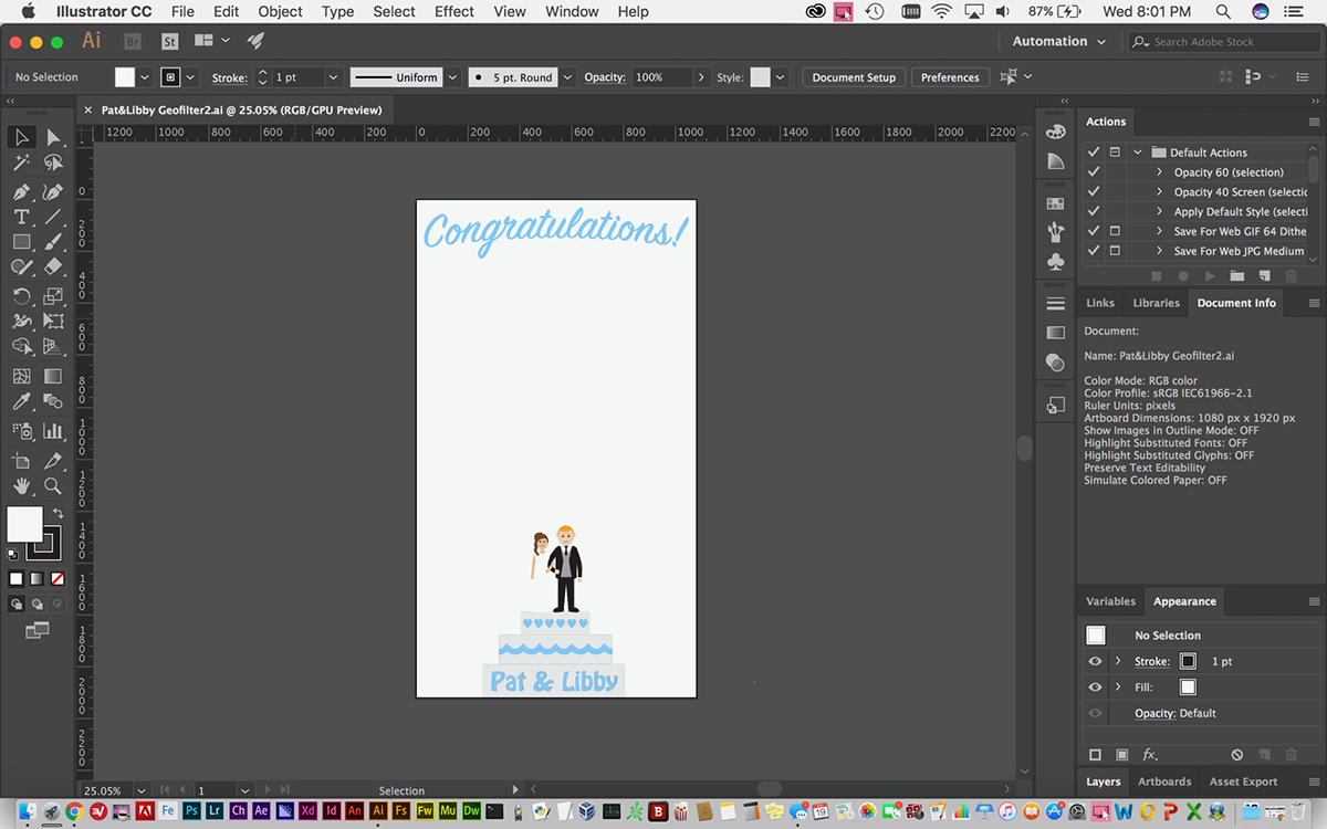 The design before export