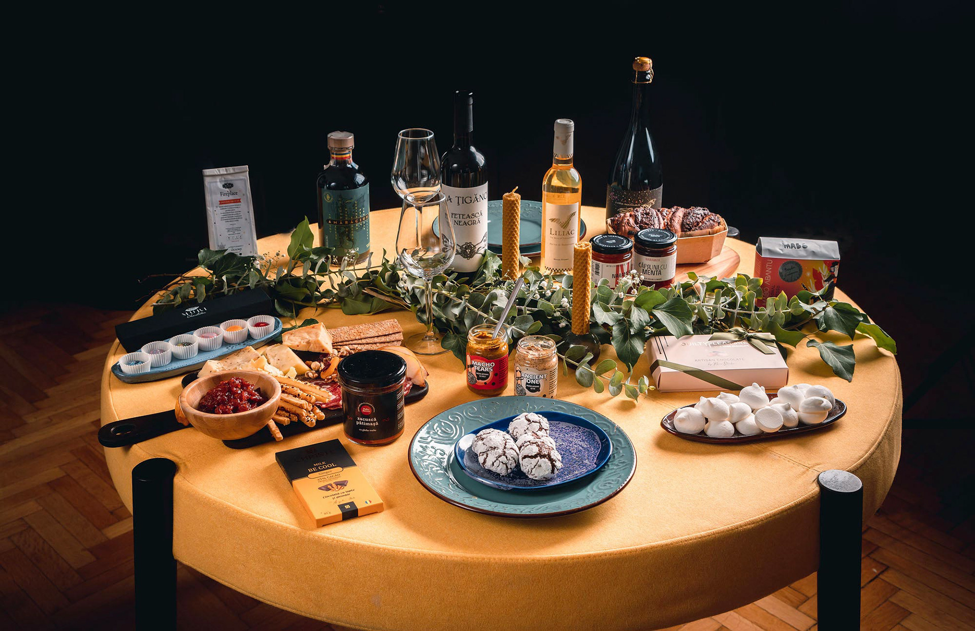 Food and setups photography for corporate baskets