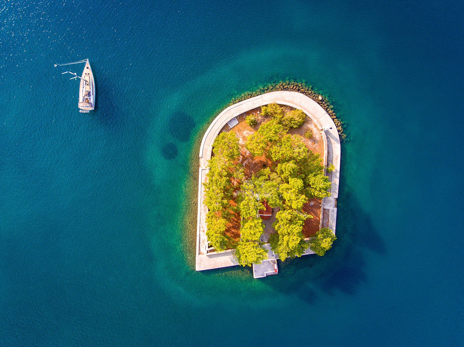 Vathy Ithaca (Ithaka) Greece port entrance