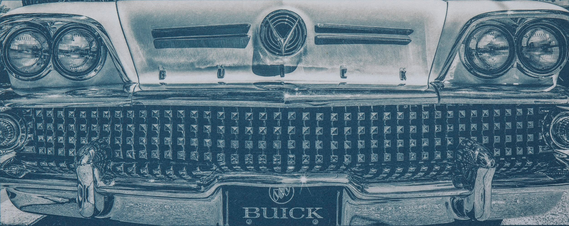 Chrome - "Big Ass Buick" - Toned cyanotype (pyrogallic acid)