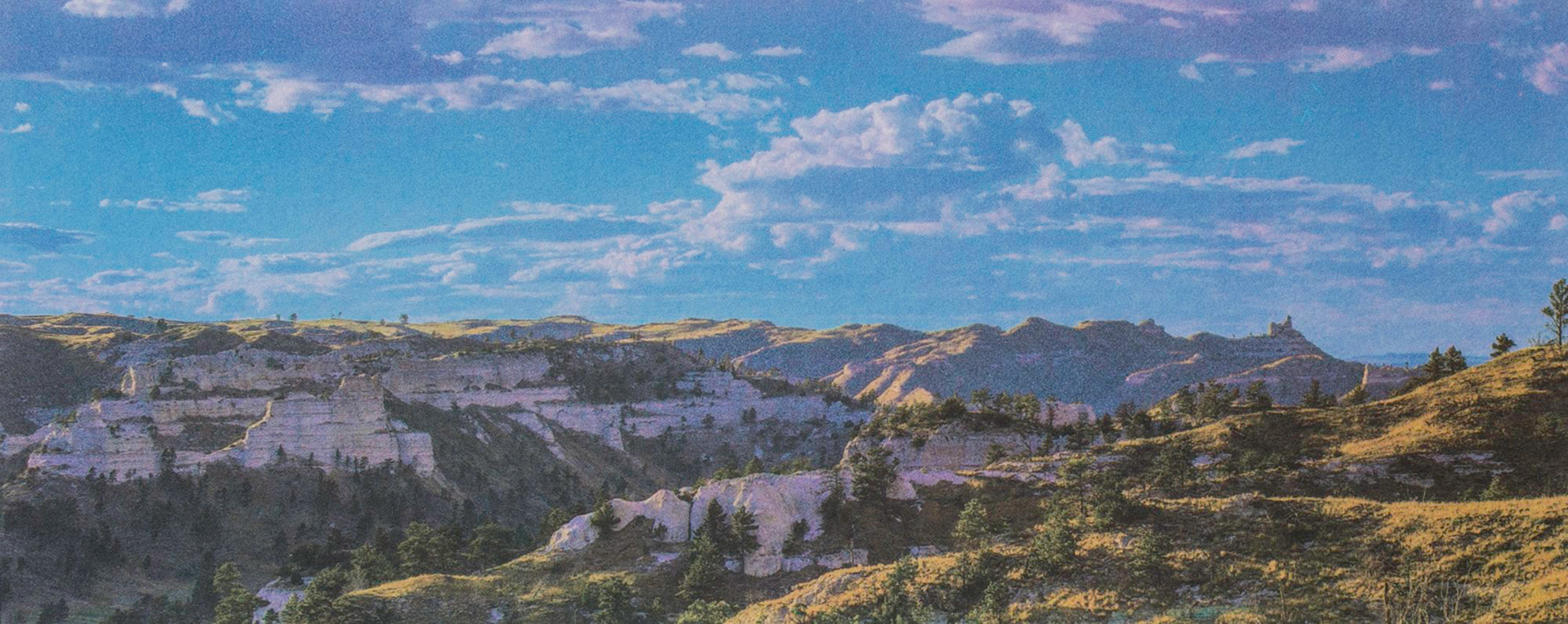 "Pants Butte, Sioux County, NE" - Gum bichromate over palladium/gold toned kallitype