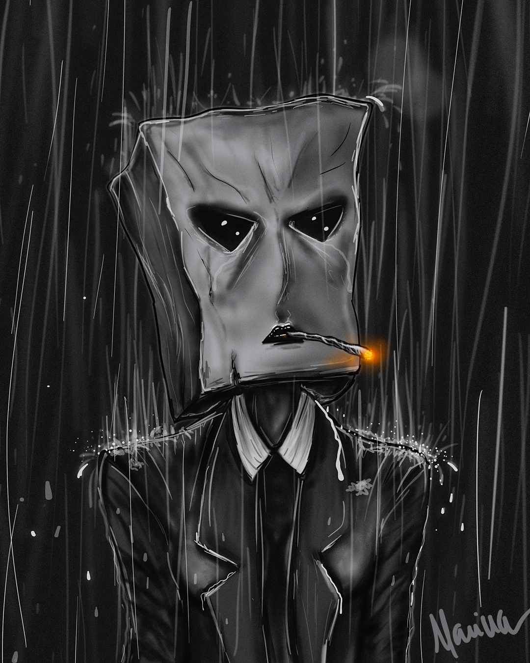 "Darkness" - Arte digital feita no Photoshop