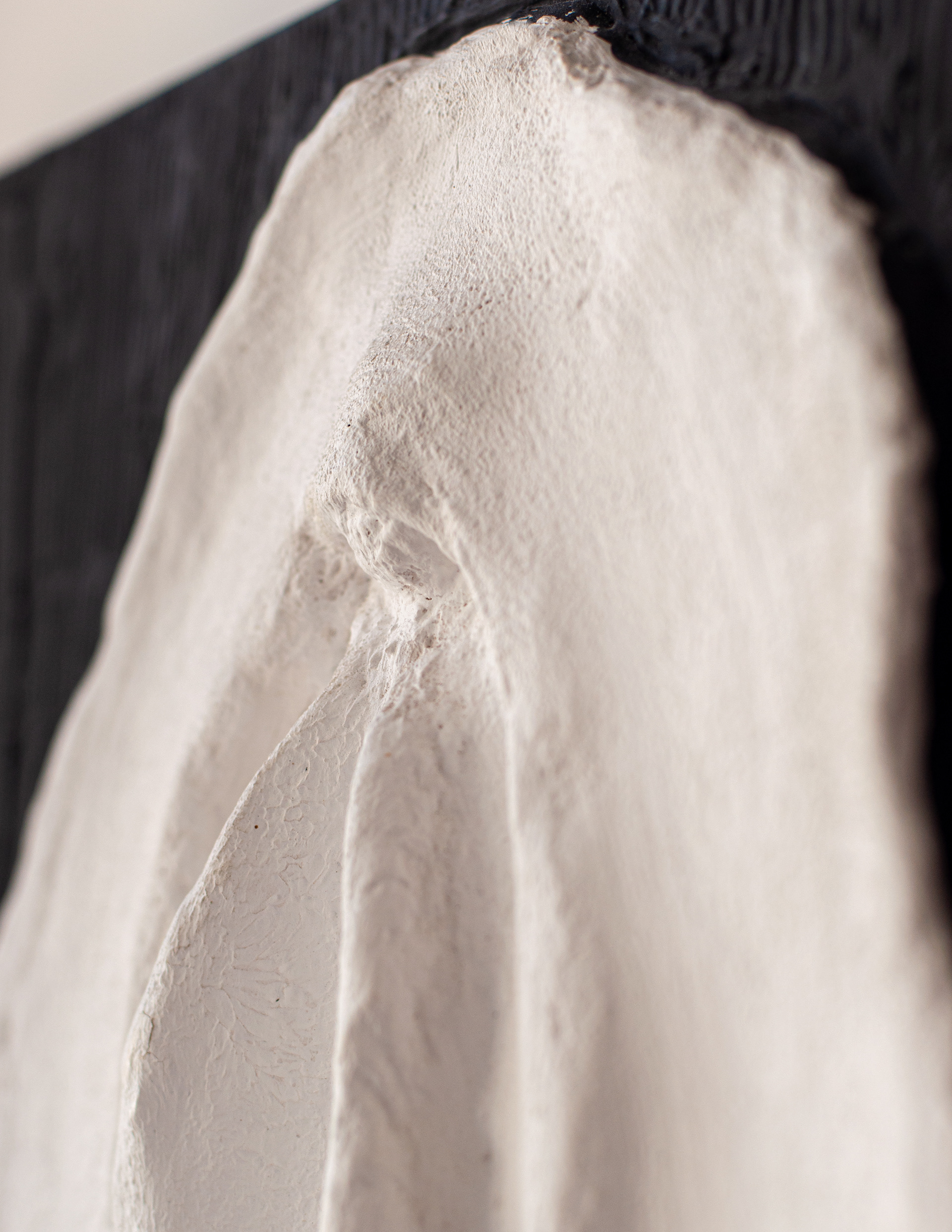 Escultura em madeira, papel machê, gesso e aquarela.