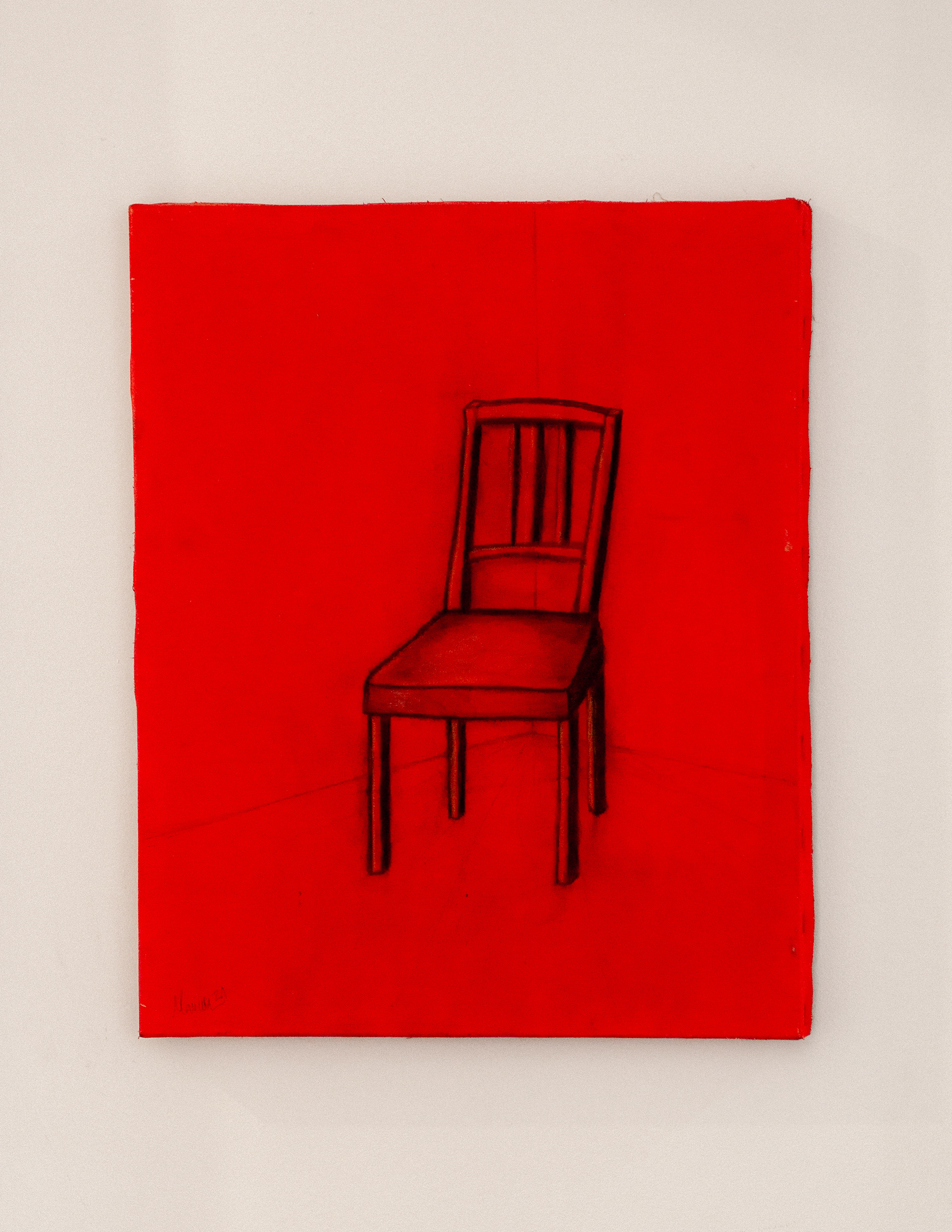 "Solitude" - Tinta acrílica, pastel seco e carvão sobre tela