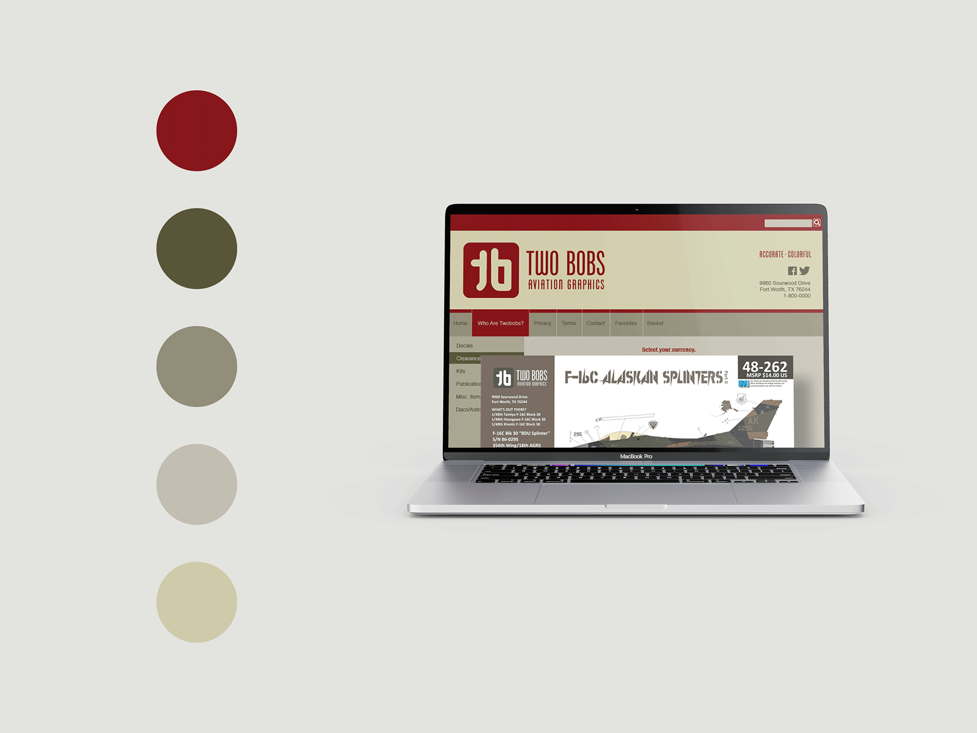 Color Palette for Website