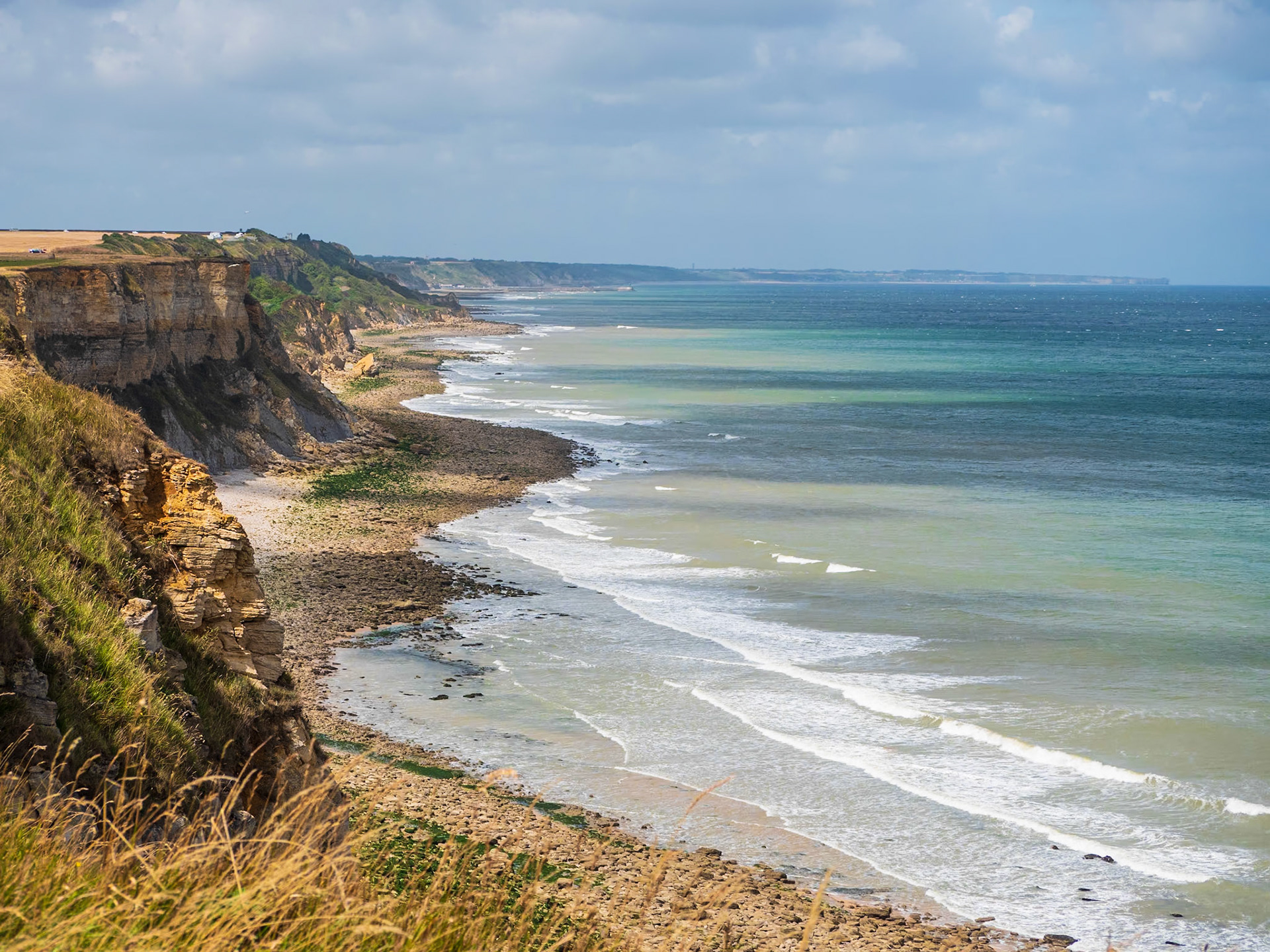 falaises longues sur mer