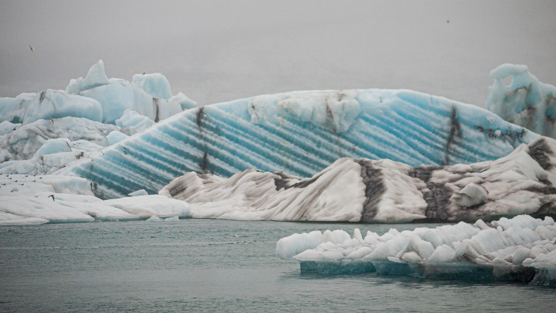 glacier en mer d'islande