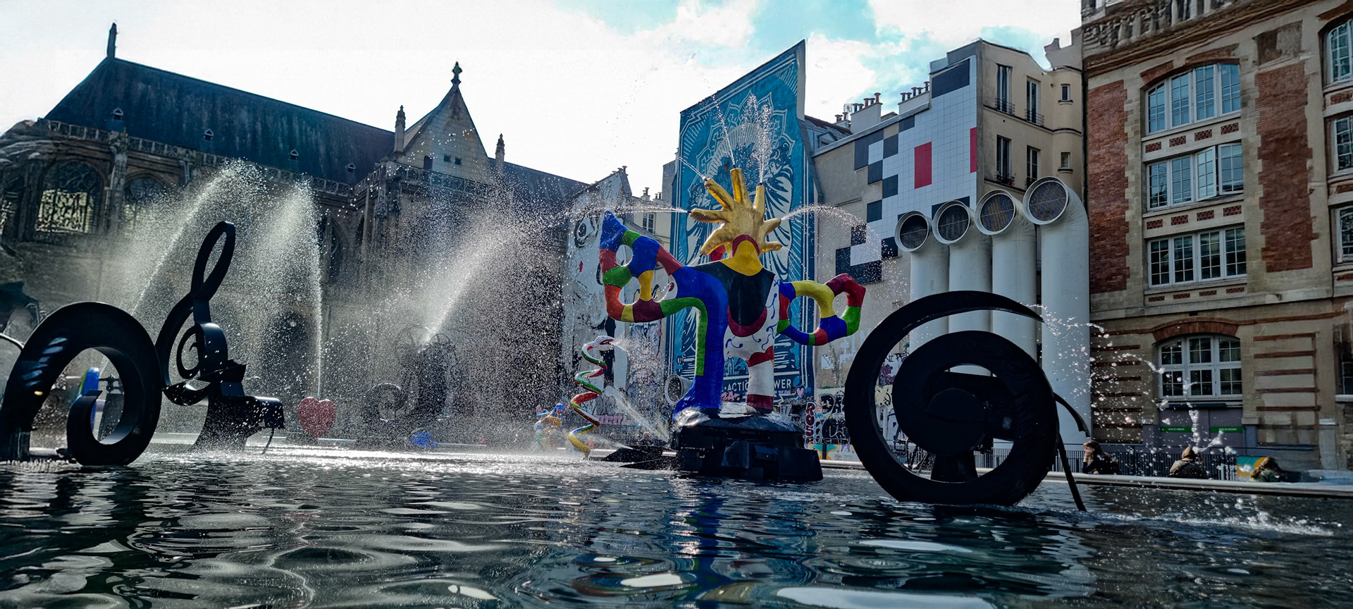 Fontaine stravinsky Beaubourg