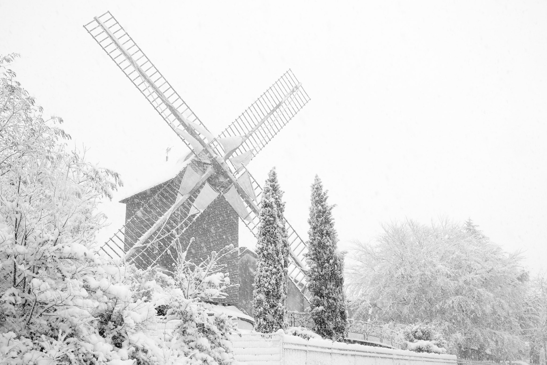 il a neigé sur le moulin de sannois