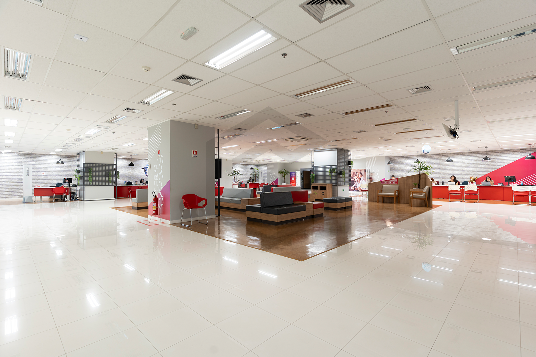 ambiente corporativo escritório moderno fotografia