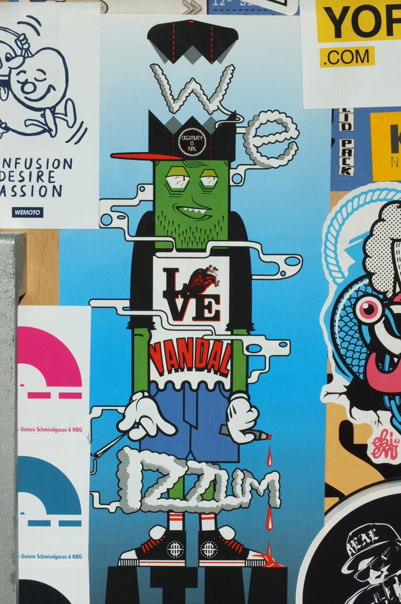 An ongoing collection of stickers i did for various projects